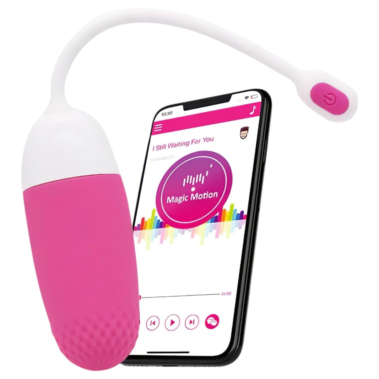 Magic Motion Vini - App-vezérelt vibrációs tojás (pink-fehér) Magic Motion Vini - App-vezérelt vibrációs tojás (pink-fehér)