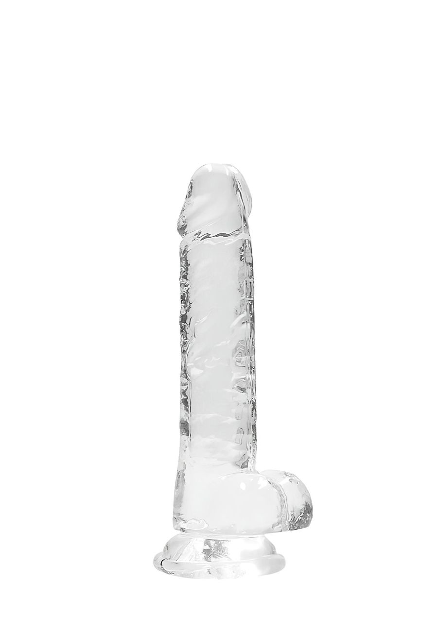RealRock - átlátszó élethű dildó (átlátszó, 17 cm) RealRock - átlátszó élethű dildó (átlátszó, 17 cm)