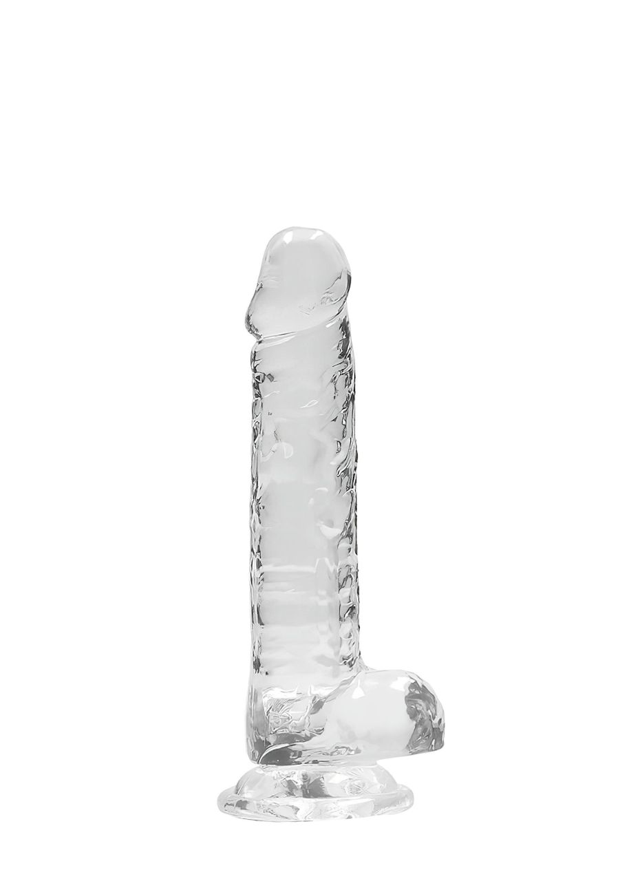 RealRock - átlátszó élethű dildó (átlátszó, 17 cm) RealRock - átlátszó élethű dildó (átlátszó, 17 cm)