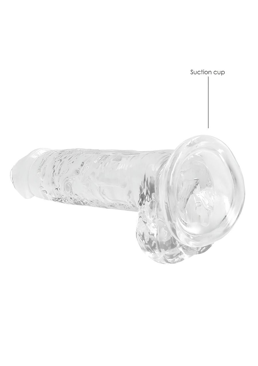 RealRock - átlátszó élethű dildó (átlátszó, 17 cm) RealRock - átlátszó élethű dildó (átlátszó, 17 cm)