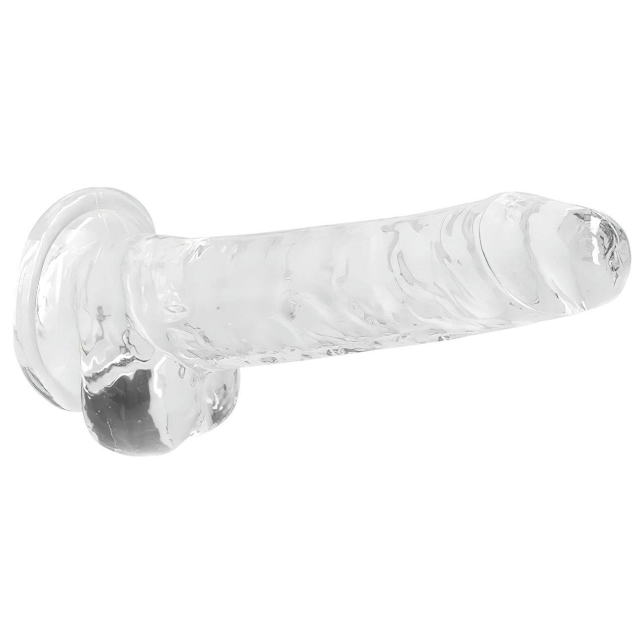 RealRock - átlátszó élethű dildó (átlátszó, 17 cm) RealRock - átlátszó élethű dildó (átlátszó, 17 cm)