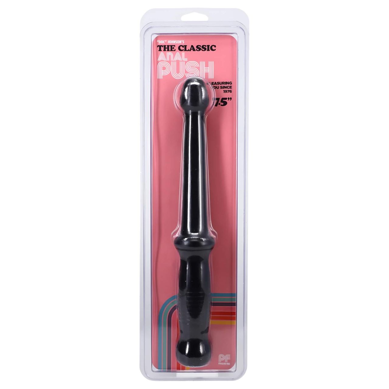 Doc Johnson Anal Push - nyeles dildó (fekete) Doc Johnson Anal Push - nyeles dildó (fekete)