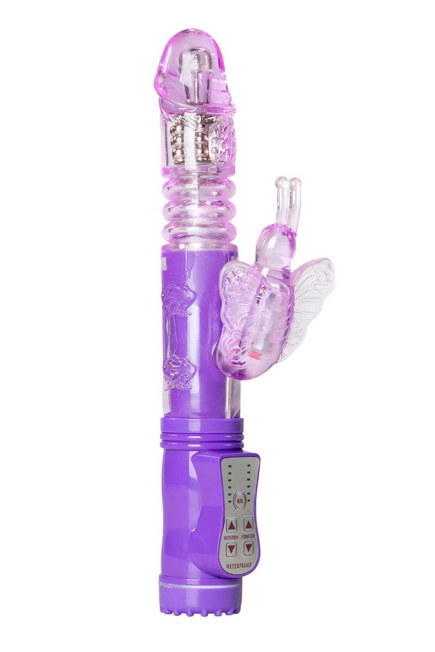 EasyToys Butterfly - forgó-lökő vibrátor (lila) EasyToys Butterfly - forgó-lökő vibrátor (lila)