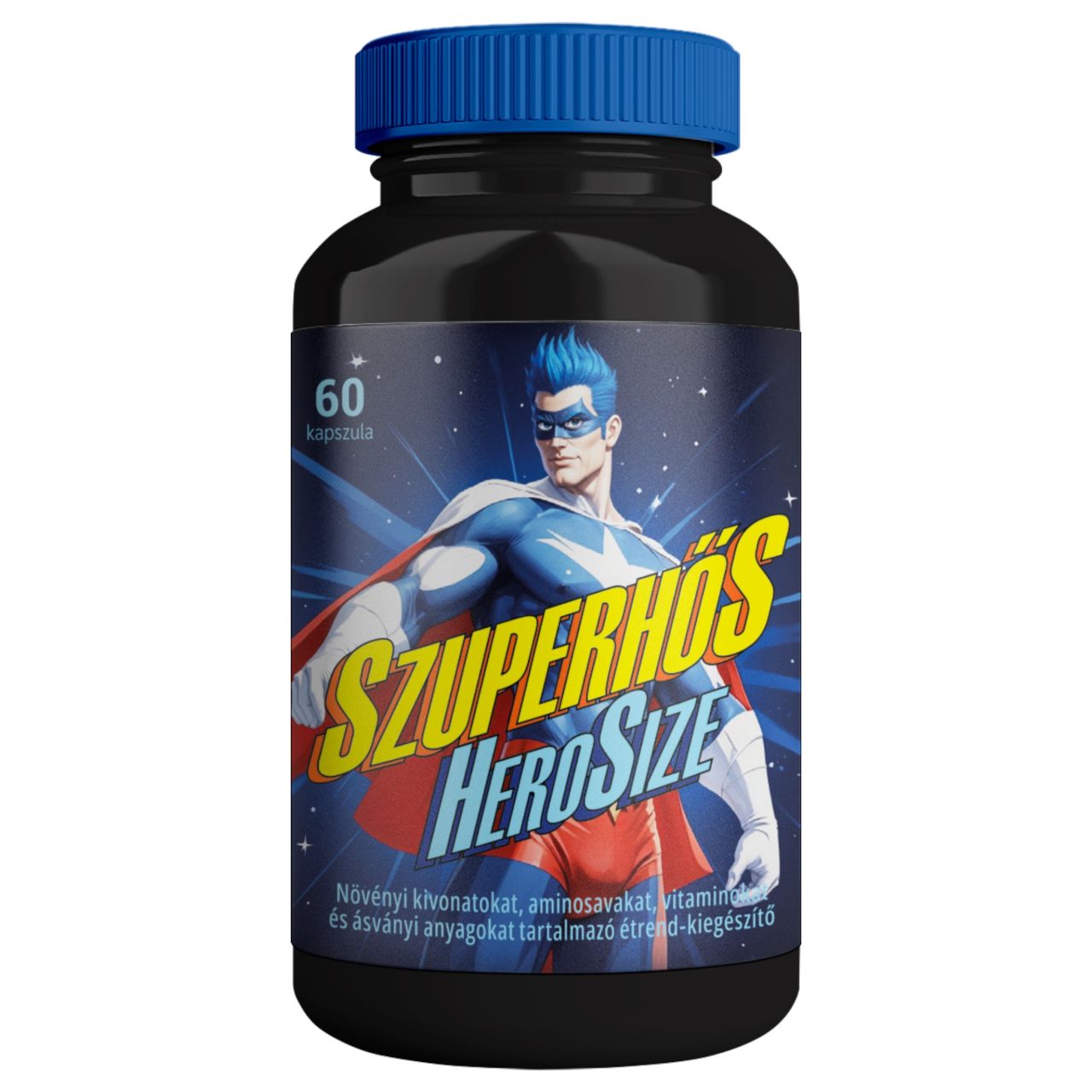 Szuperhős Hero Size - étrend-kiegészítő kapszula (60 db) Szuperhős Hero Size - étrend-kiegészítő kapszula (60 db)