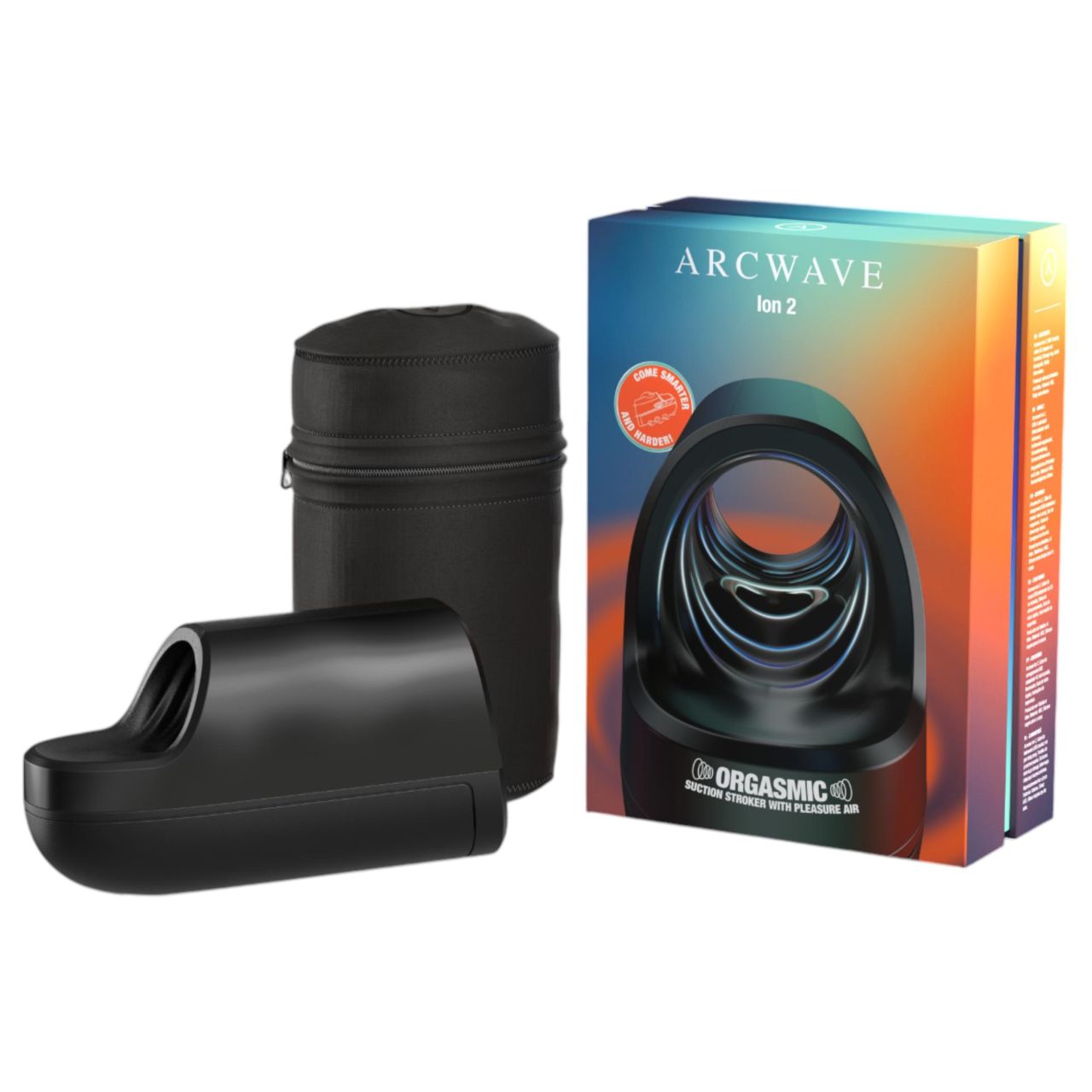 Arcwave Ion2 - léghullámos maszturbátor (fekete)