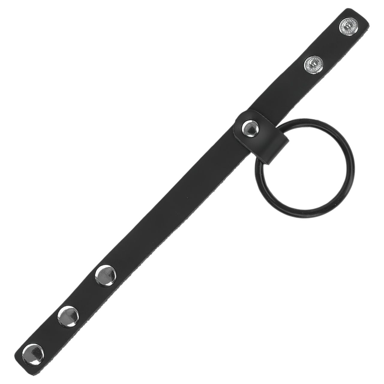 Kink - műbőr péniszgyűrű (fekete) Kink - műbőr péniszgyűrű (fekete)