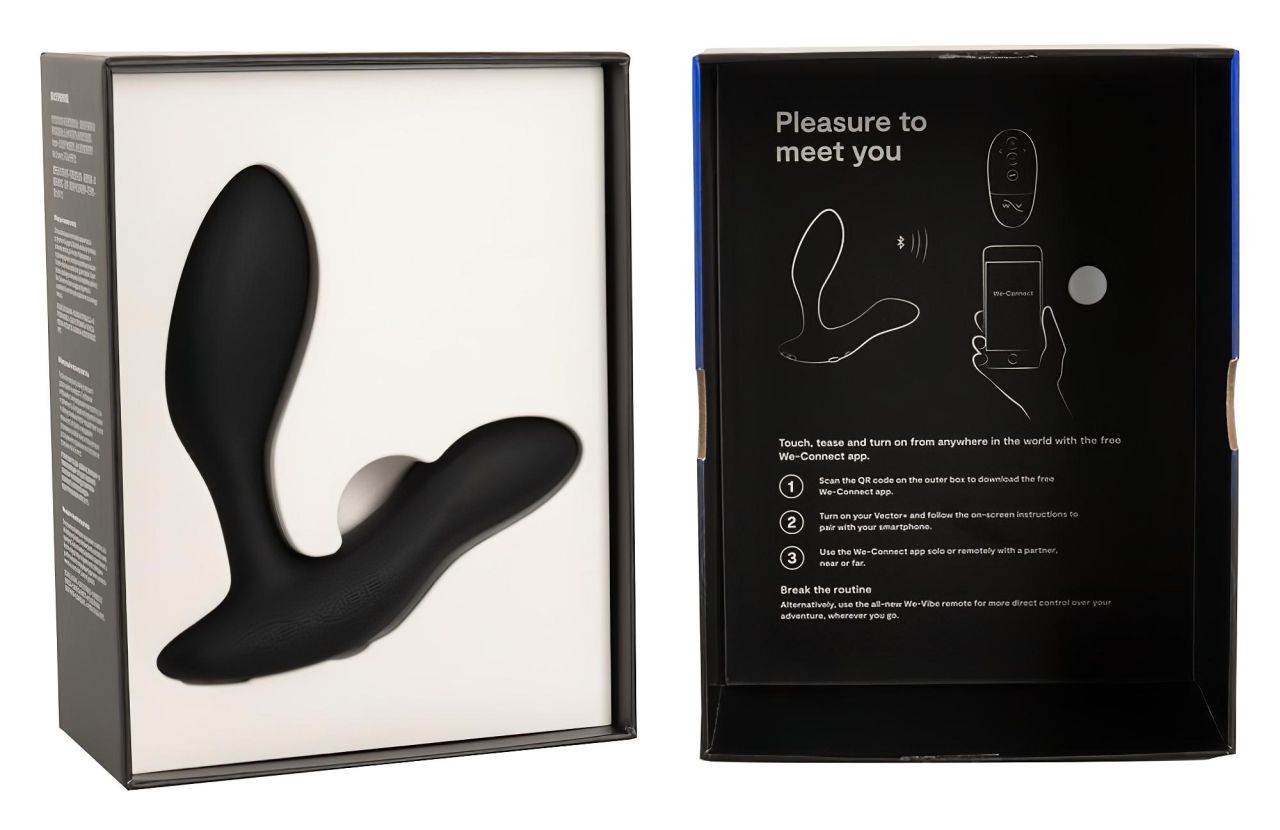 We-Vibe Vector+ – App-vezérelt análvibrátor (fekete) We-Vibe Vector+ – App-vezérelt análvibrátor (fekete)