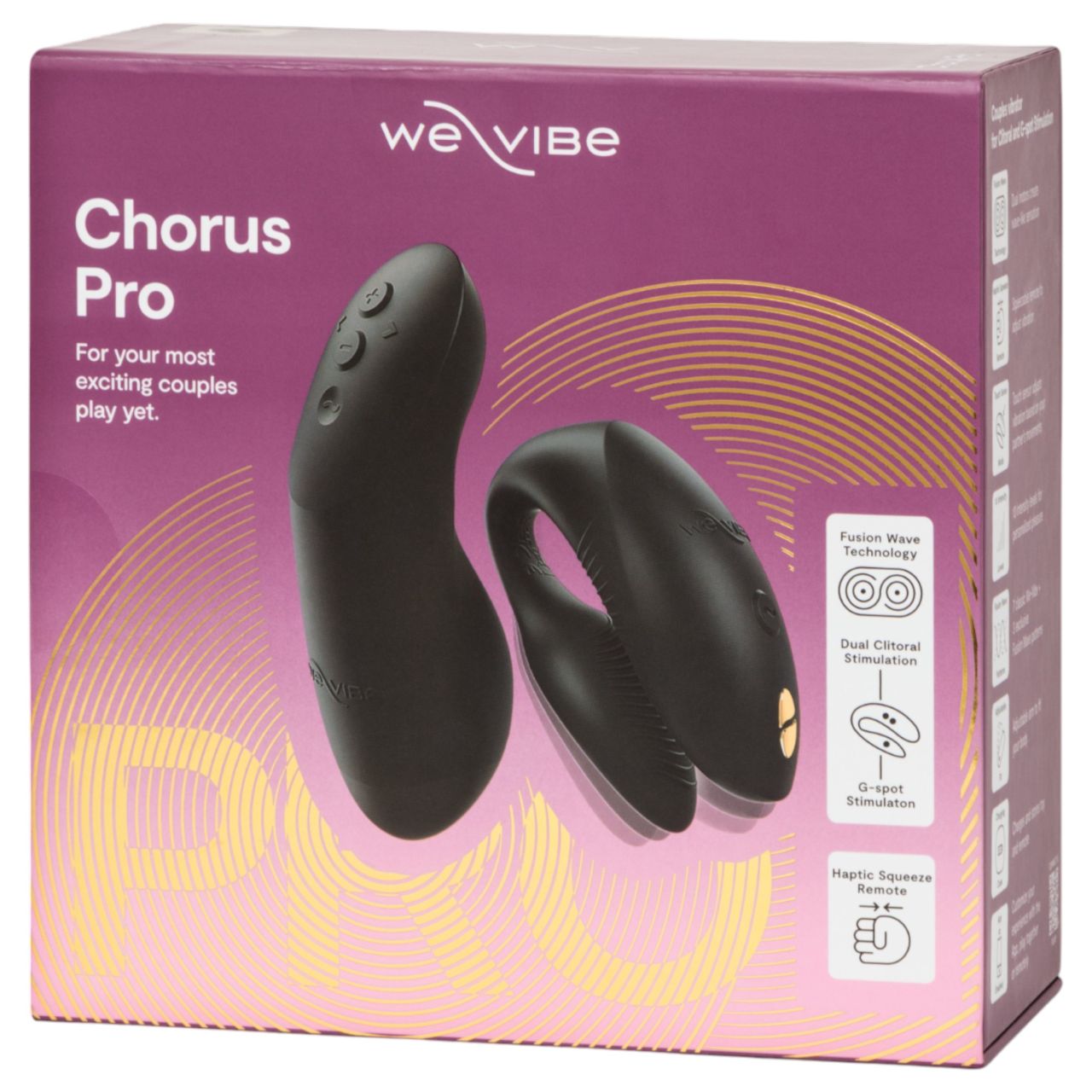 We-Vibe Chorus Pro – App- és távirányítós párvibrátor (fekete) We-Vibe Chorus Pro – App- és távirányítós párvibrátor (fekete)