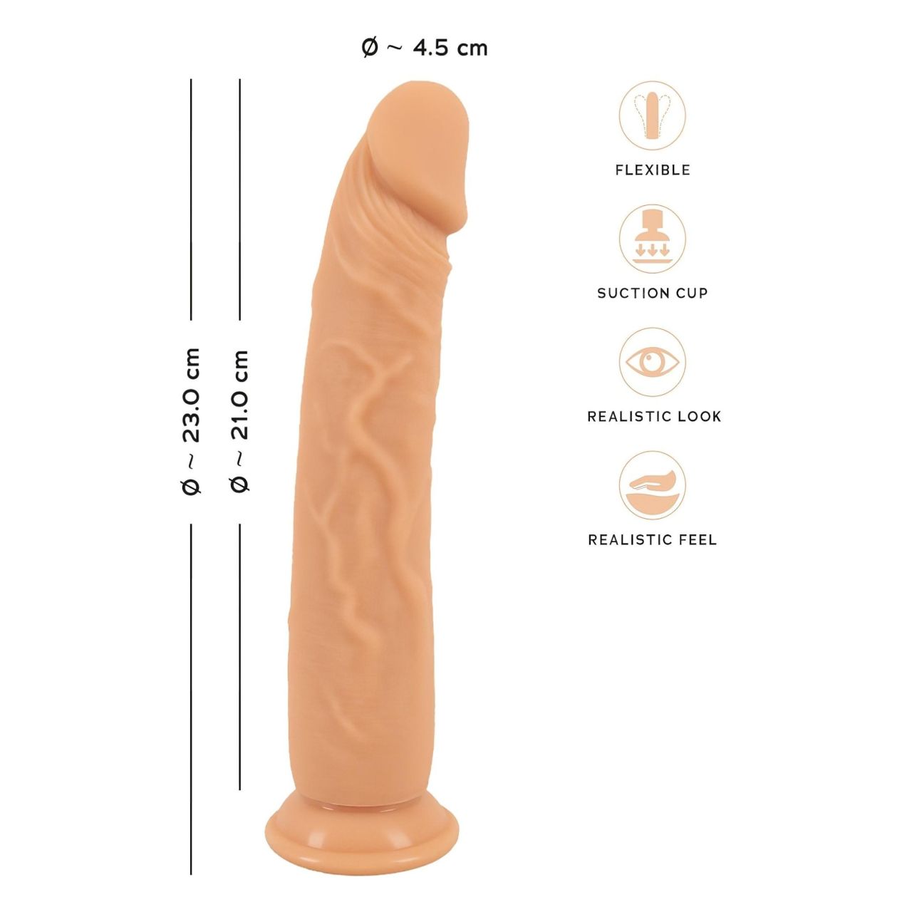 You2Toys - Európai szerető dildó (23 cm) You2Toys - Európai szerető dildó (23 cm)