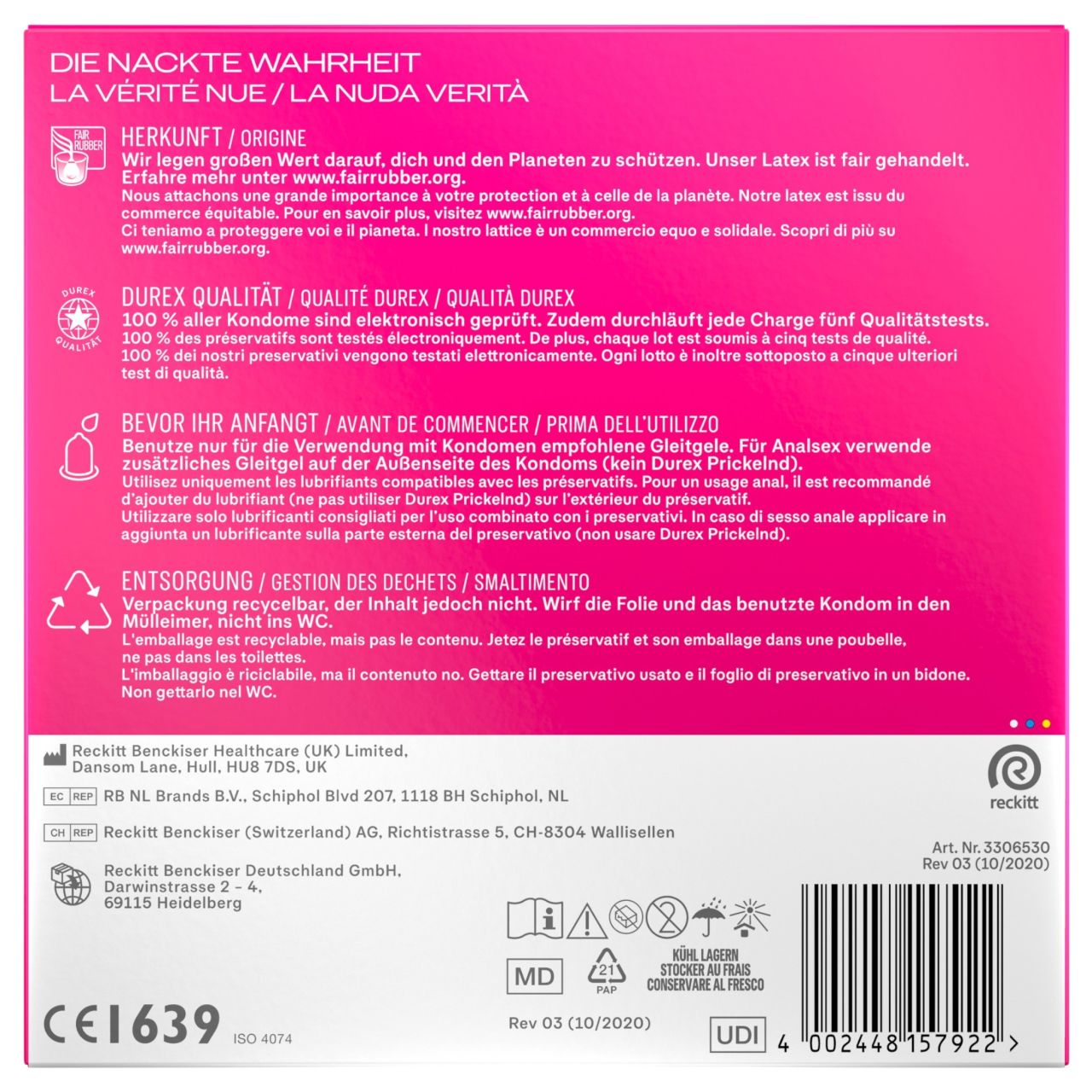Durex - Pleasure Me óvszer (40 db) Durex - Pleasure Me óvszer (40 db)