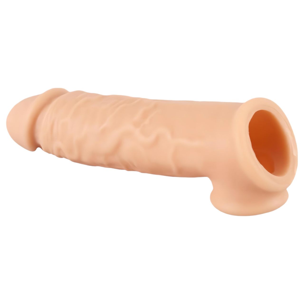 realistixxx - heregyűrűs péniszköpeny - 16 cm (testszínű) realistixxx - heregyűrűs péniszköpeny - 16 cm (testszínű)
