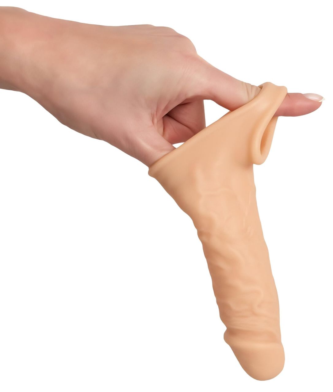 realistixxx - heregyűrűs péniszköpeny - 16 cm (testszínű) realistixxx - heregyűrűs péniszköpeny - 16 cm (testszínű)