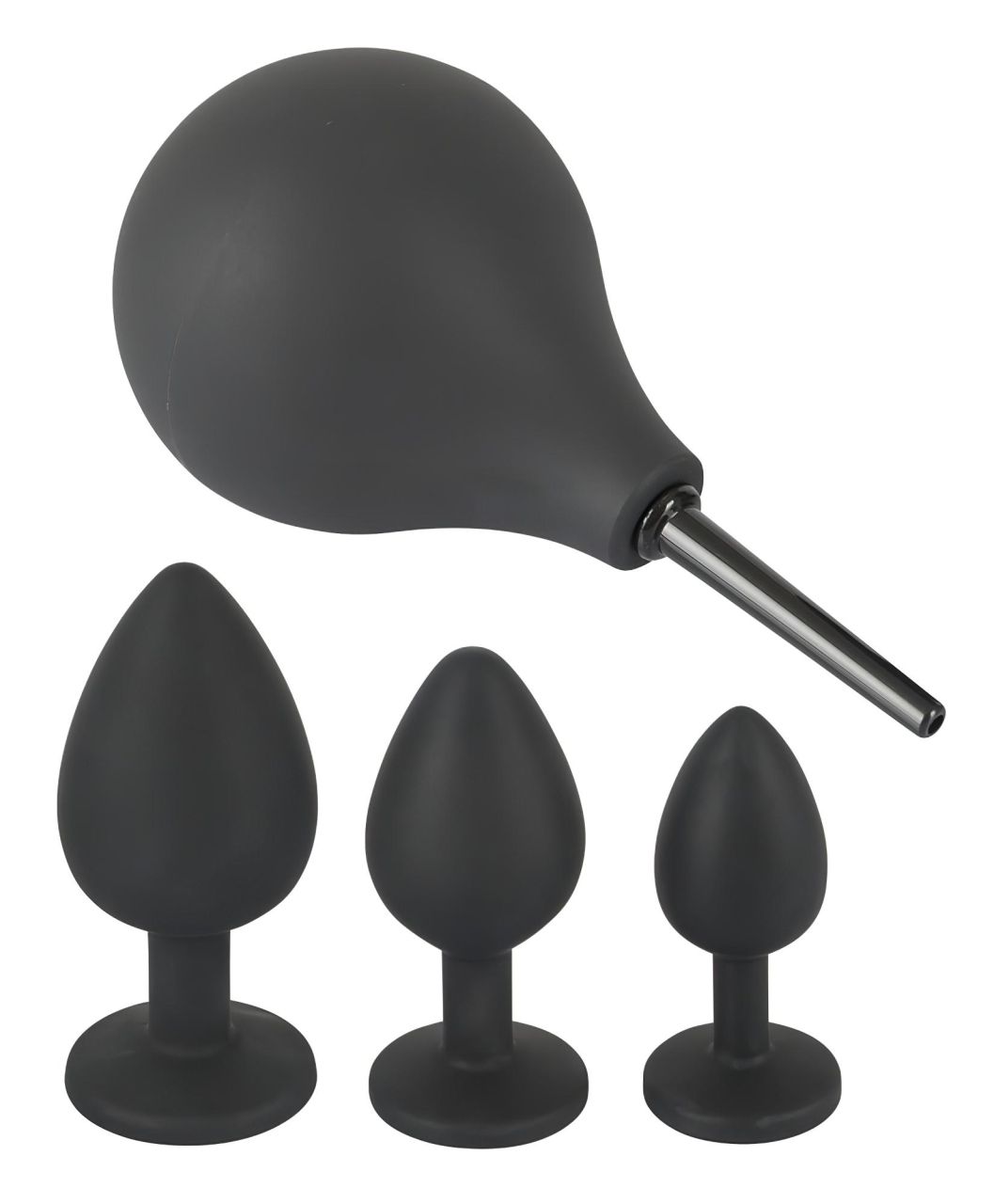 Black Velvets - anál plug szett (4 részes, fekete) Black Velvets - anál plug szett (4 részes, fekete)