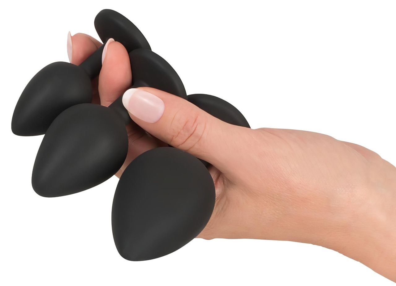 Black Velvets - anál plug szett (4 részes, fekete) Black Velvets - anál plug szett (4 részes, fekete)