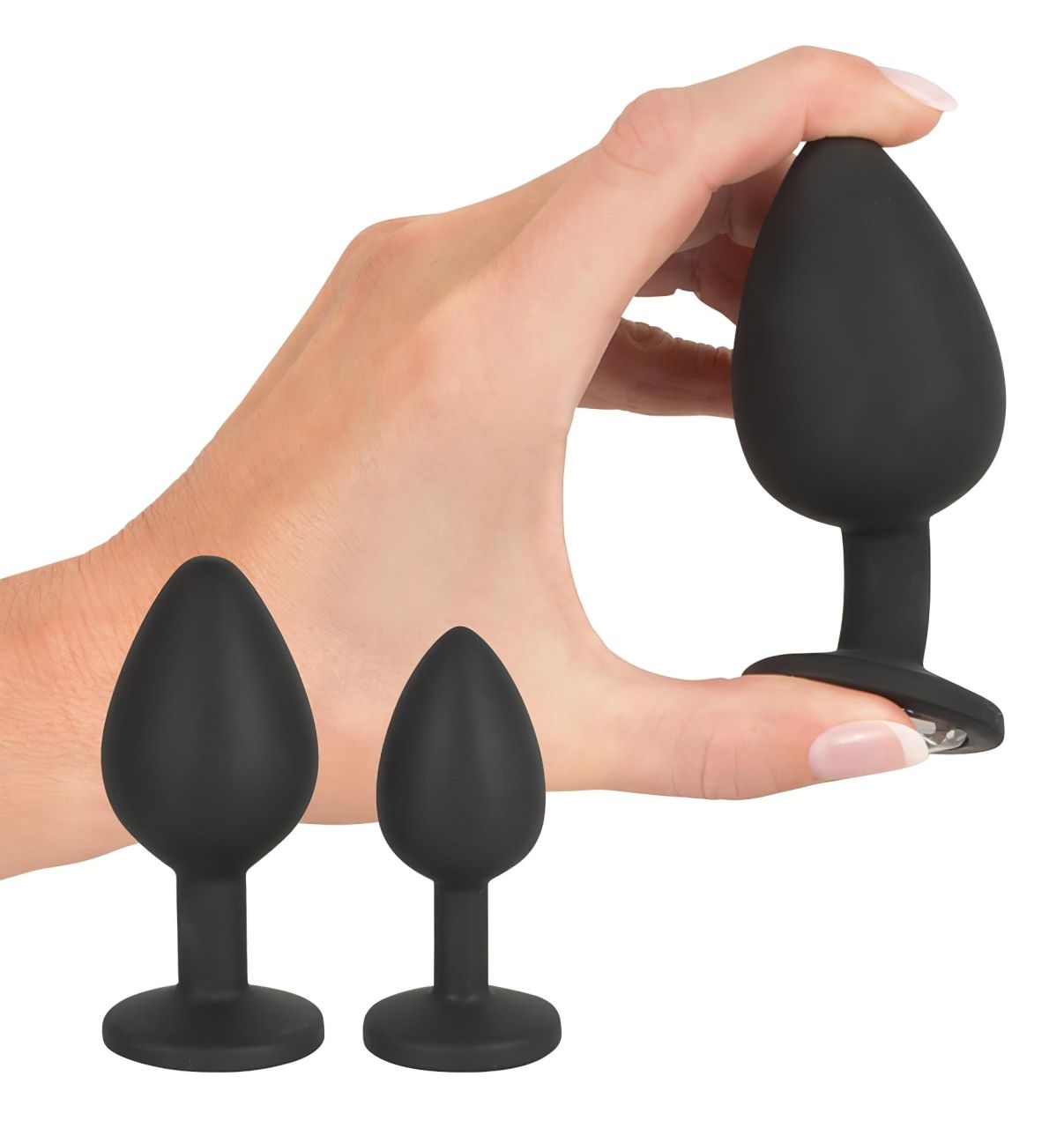 Black Velvets - anál plug szett (4 részes, fekete) Black Velvets - anál plug szett (4 részes, fekete)
