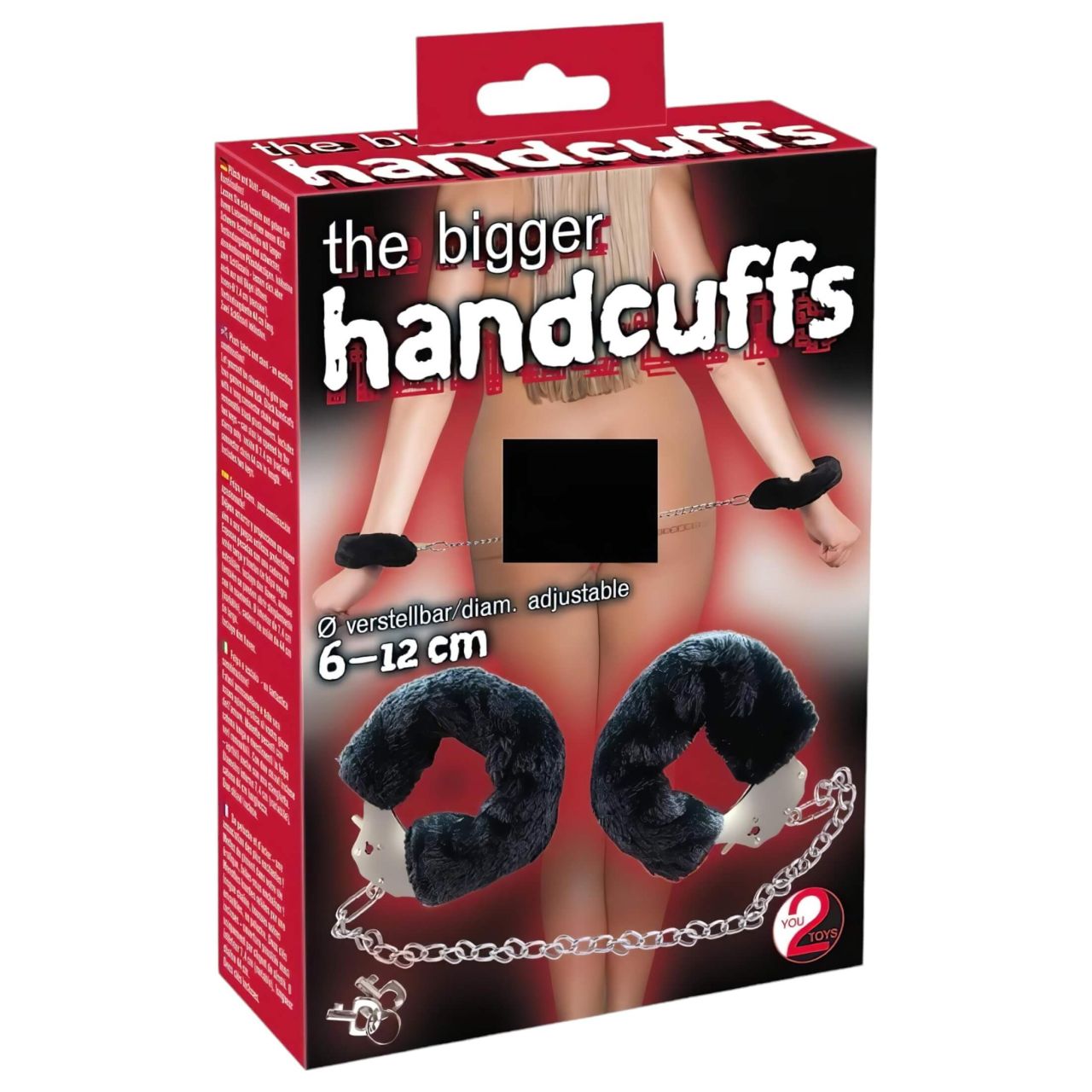 You2Toys - Plüss bilincs hosszú lánccal (fekete) You2Toys - Plüss bilincs hosszú lánccal (fekete)