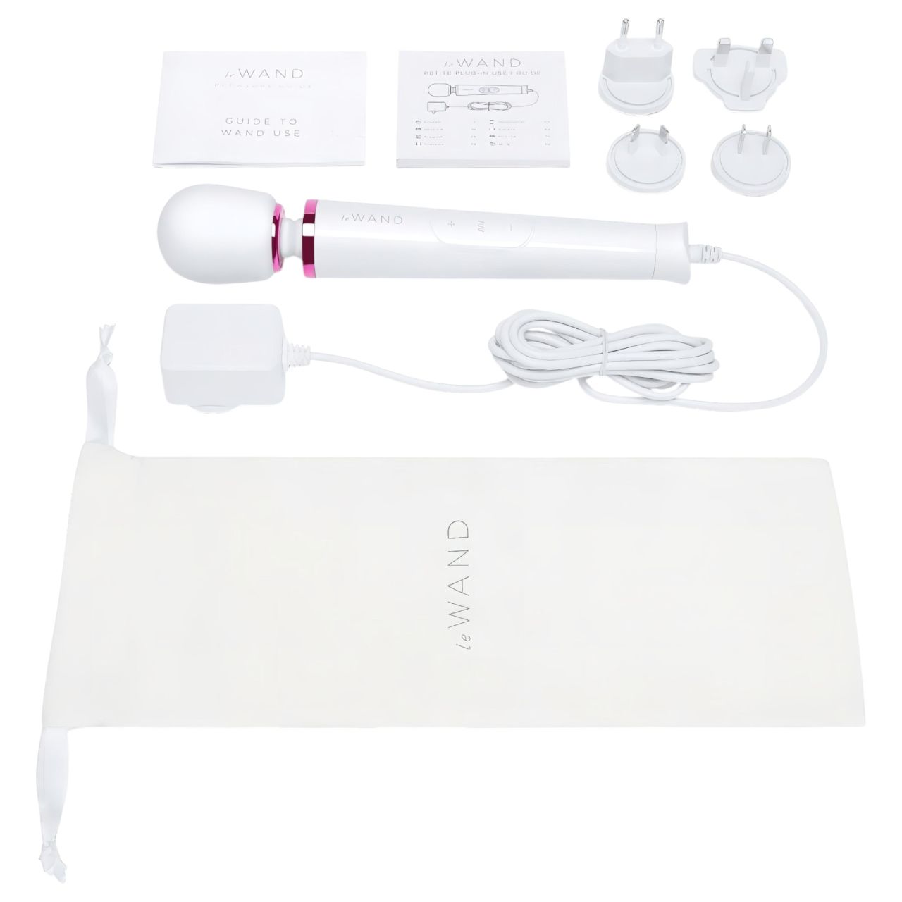Le Wand Petite Plug-In - hálózati masszírozó vibrátor (fehér) Le Wand Petite Plug-In - hálózati masszírozó vibrátor (fehér)