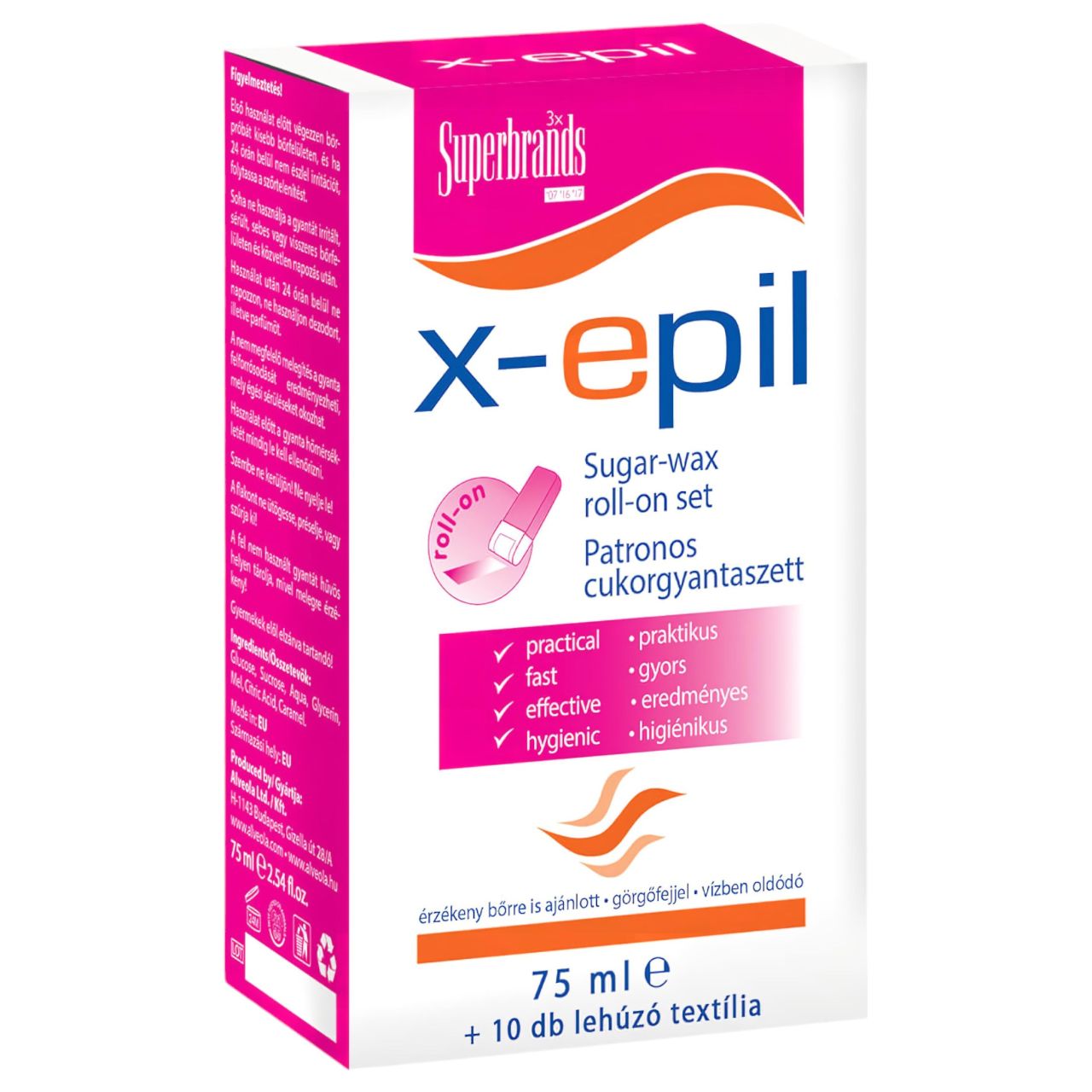 / X-Epil - patronos cukor gyantázó szett / X-Epil - patronos cukor gyantázó szett
