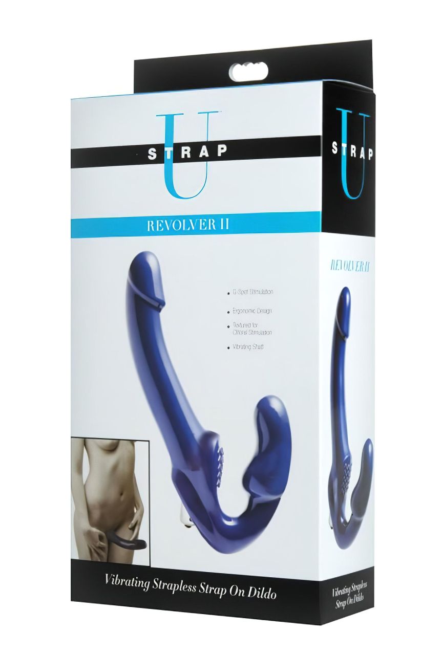 Strap U Revolver II - felcsatolható vibrátor (kék) Strap U Revolver II - felcsatolható vibrátor (kék)