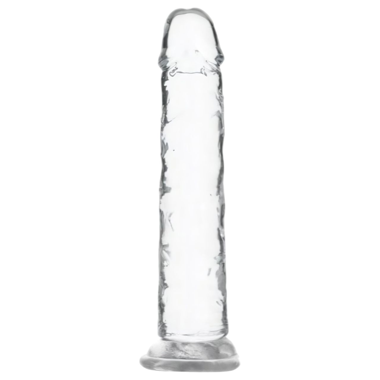 Addiction Crystal - tapadókorongos dildó (átlátszó) - 18 cm Addiction Crystal - tapadókorongos dildó (átlátszó) - 18 cm