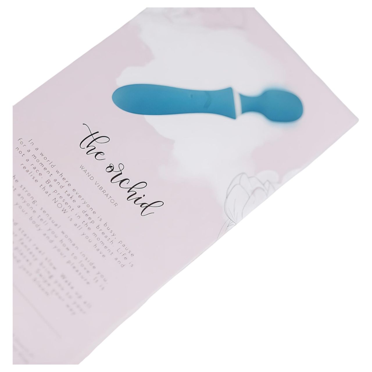 Bloom Orchid Wand - akkus, masszírozó vibrátor (türkiz)