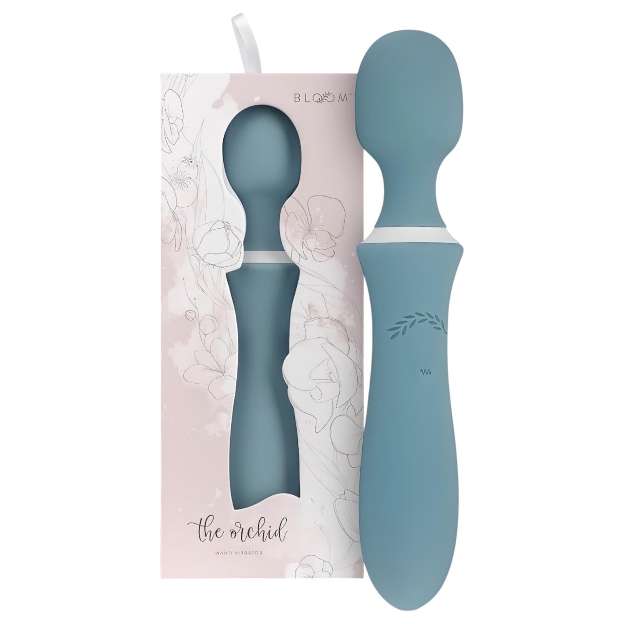 Bloom Orchid Wand - akkus, masszírozó vibrátor (türkiz)