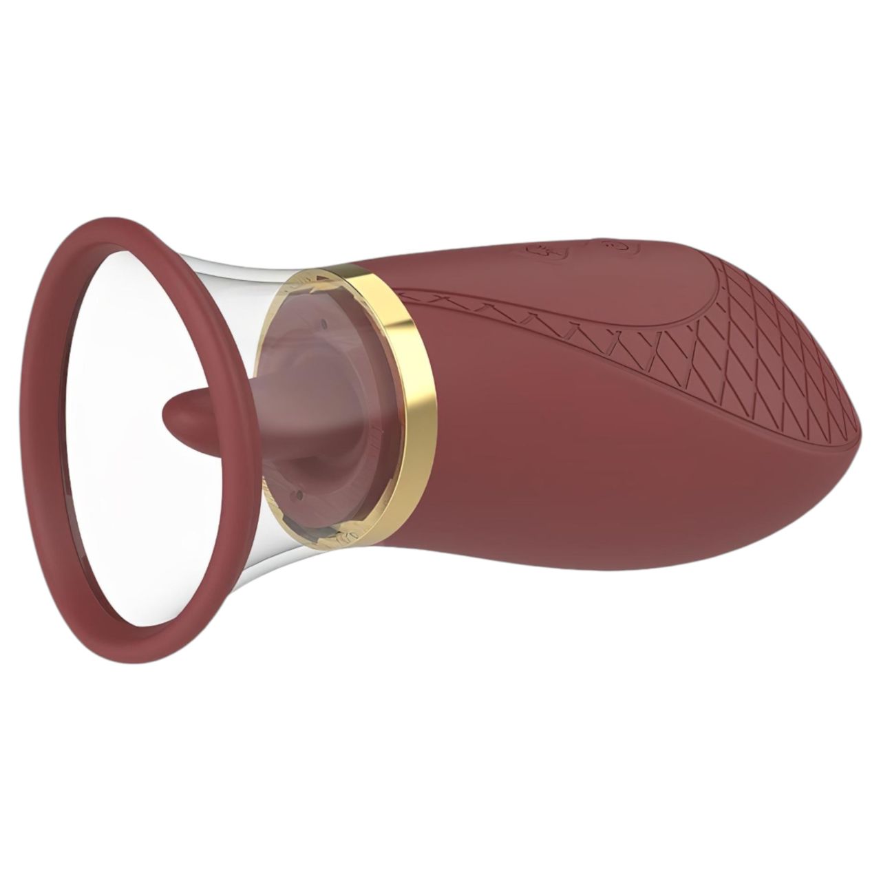 Dreamtoys Roxy - szívó-nyaló vibrátor (bordó) Dreamtoys Roxy - szívó-nyaló vibrátor (bordó)