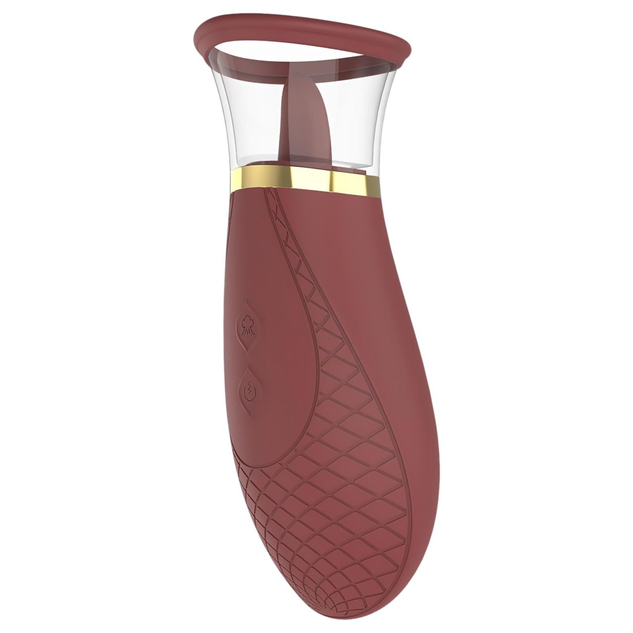 Dreamtoys Roxy - szívó-nyaló vibrátor (bordó) Dreamtoys Roxy - szívó-nyaló vibrátor (bordó)