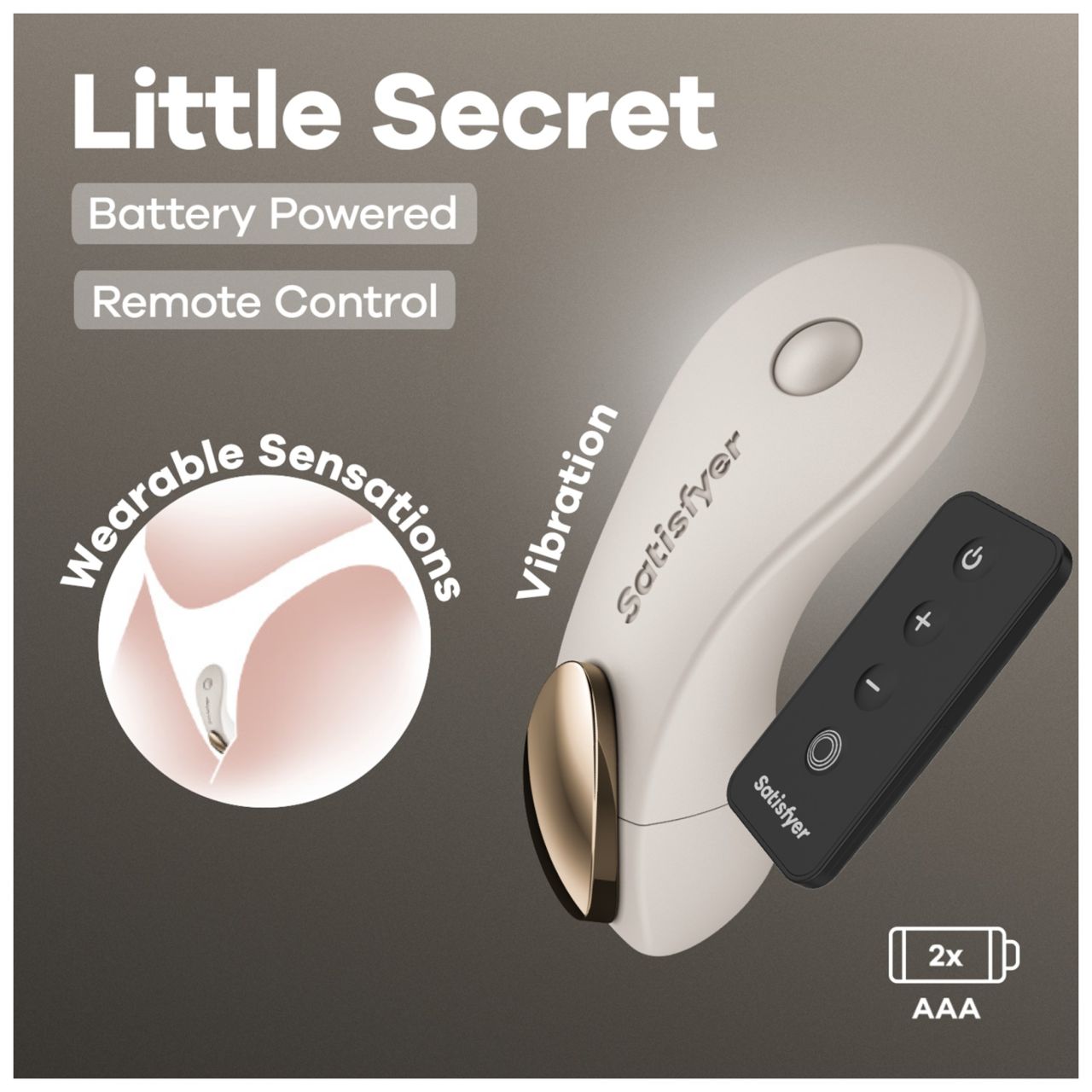 Satisfyer Little Secret - bugyivibrátor (fehér) Satisfyer Little Secret - bugyivibrátor (fehér)