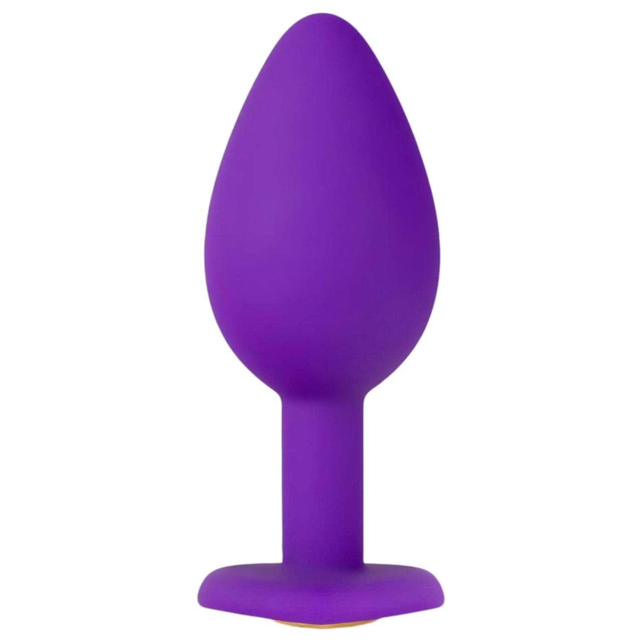 Temptasia S - arany köves, szíves anál plug (lila) - kicsi Temptasia S - arany köves, szíves anál plug (lila) - kicsi