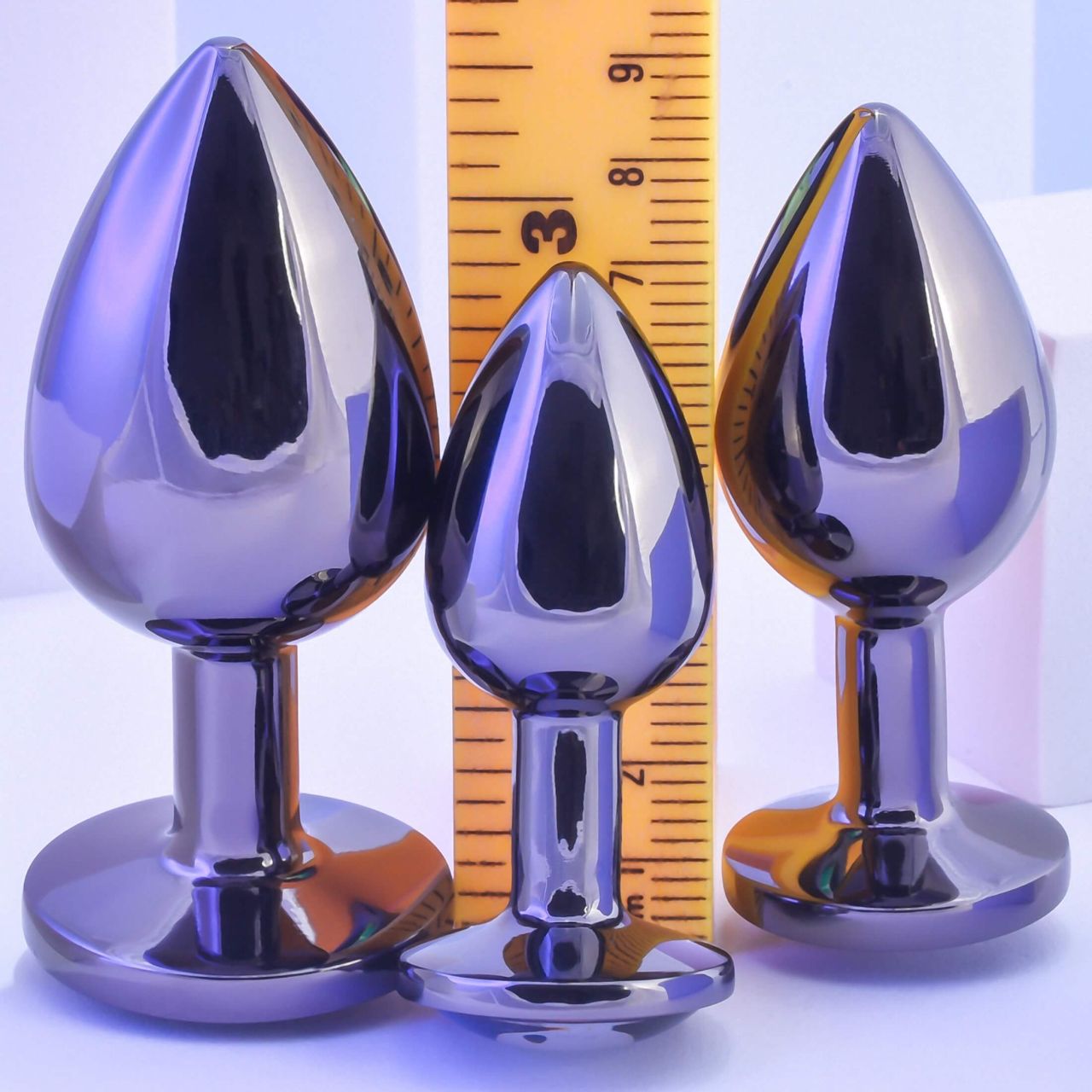 Playboy - anál plug szett - 3 részes (ezüst) Playboy - anál plug szett - 3 részes (ezüst)