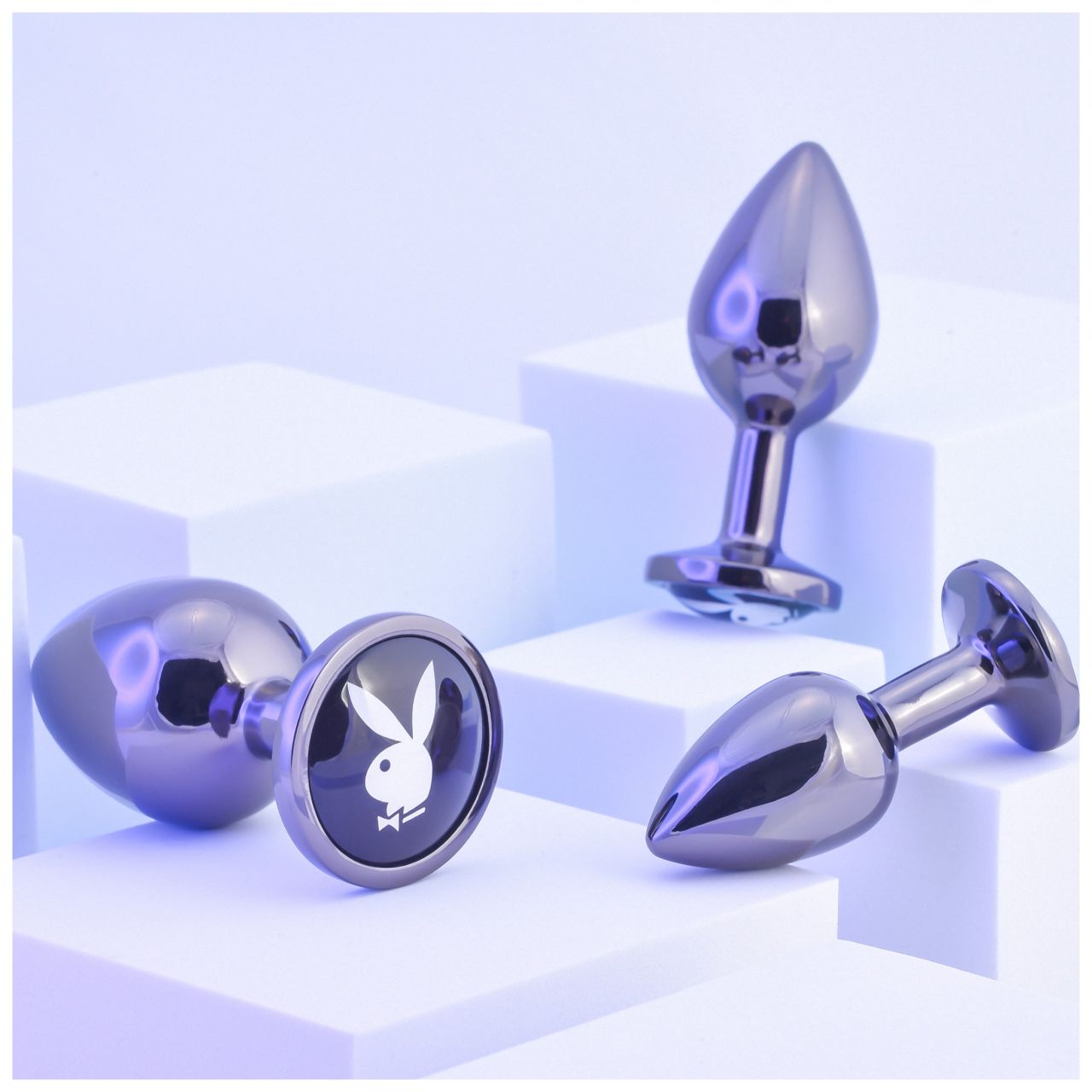 Playboy - anál plug szett - 3 részes (ezüst) Playboy - anál plug szett - 3 részes (ezüst)