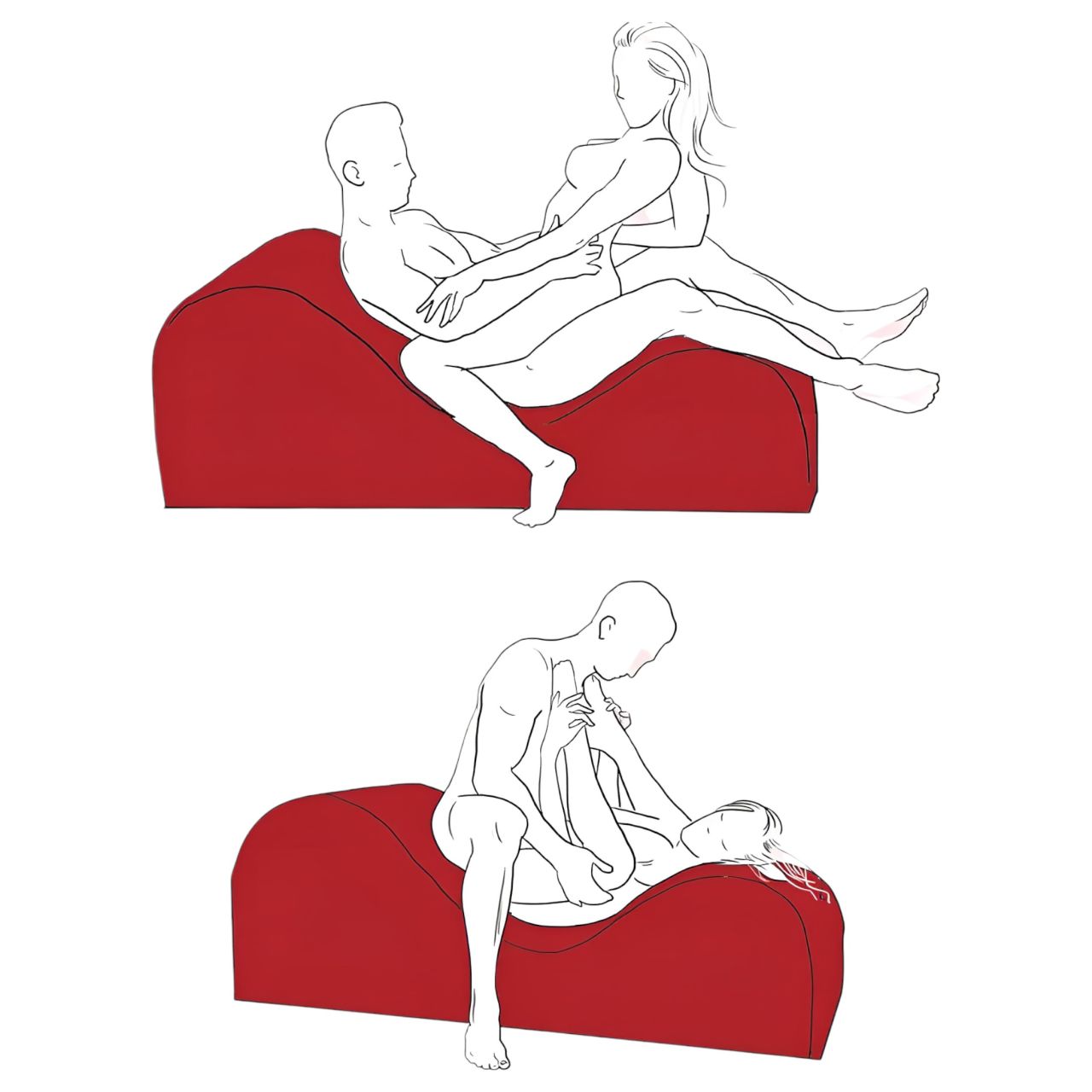 Liberator Esse Lounger - variálható tantra fotel - 3 részes (piros) Liberator Esse Lounger - variálható tantra fotel - 3 részes (piros)
