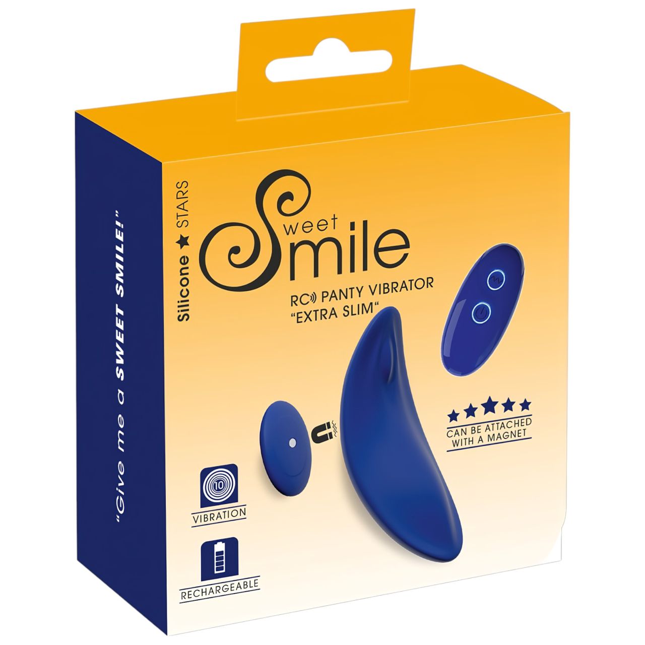 Smile - extra vékony, távirányítós bugyi vibrátor (kék) Smile - extra vékony, távirányítós bugyi vibrátor (kék)