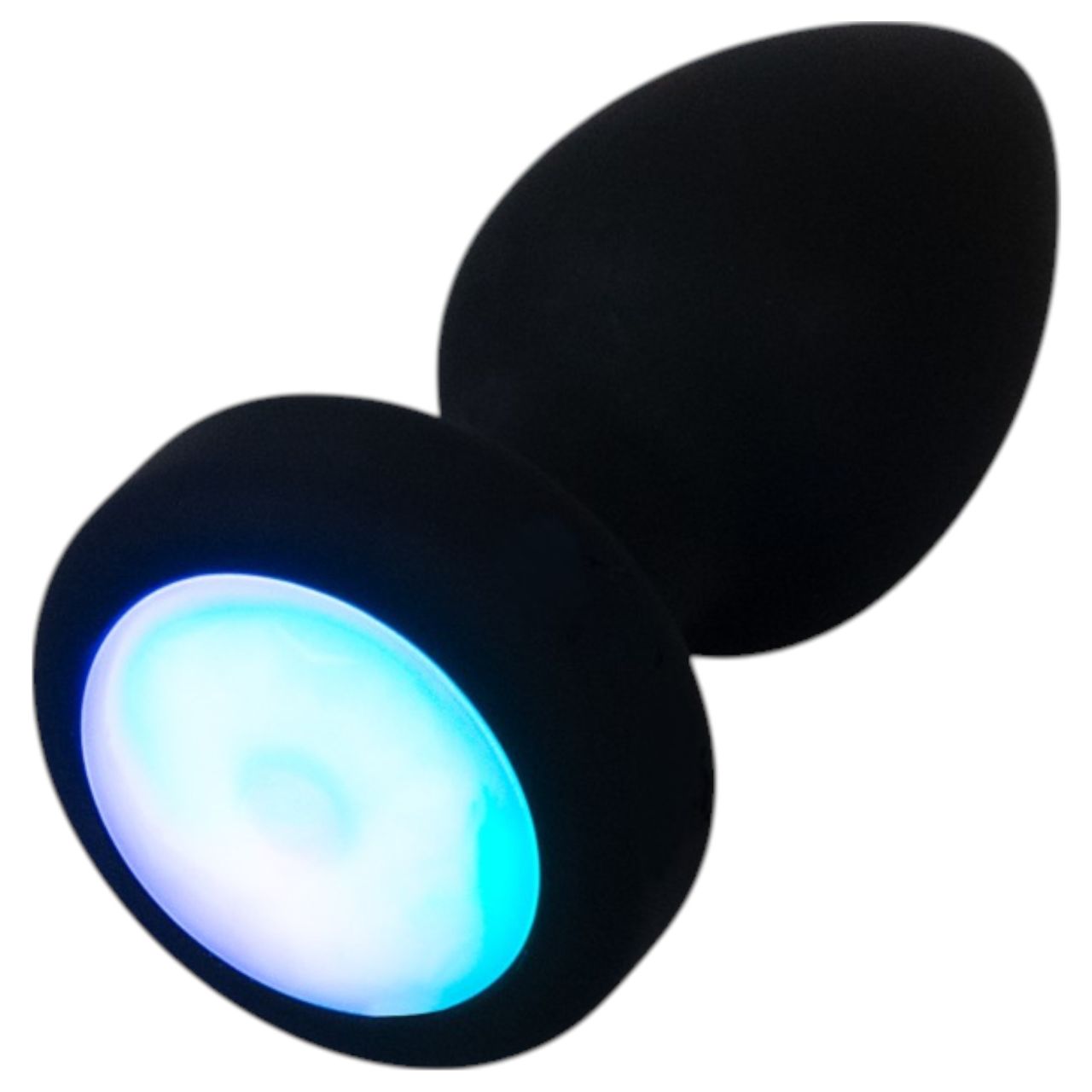 ANOS - világító, vibrációs anál plug (fekete) ANOS - világító, vibrációs anál plug (fekete)