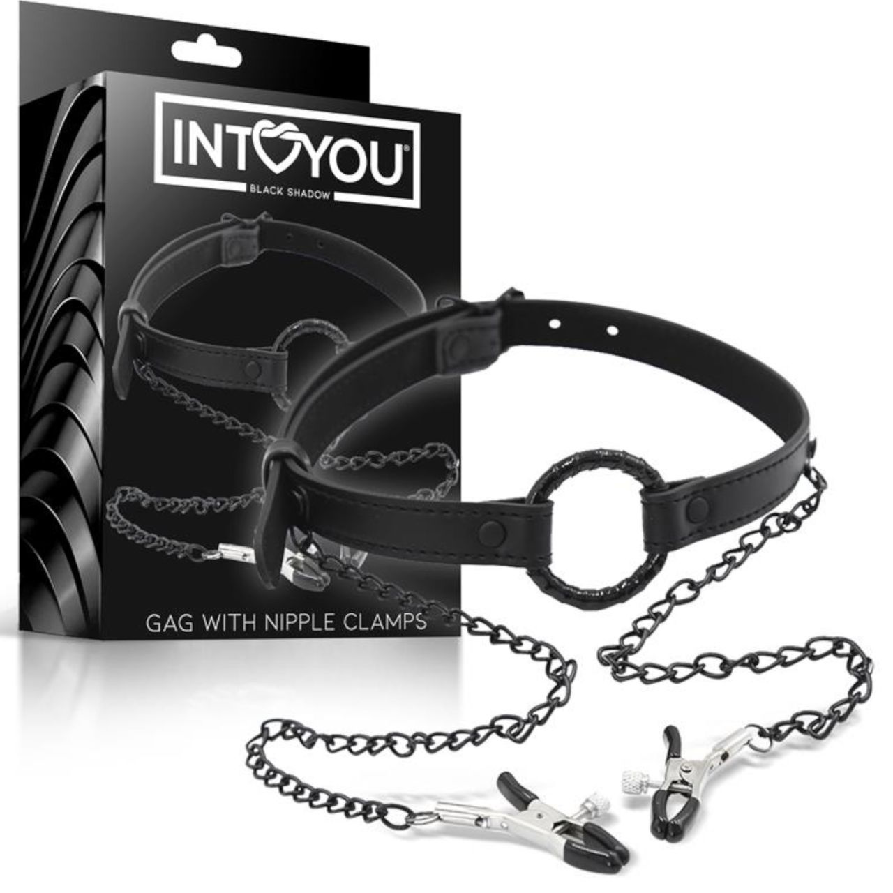 INTOYOU - szájpecek bimbócsipesszel (fekete) INTOYOU - szájpecek bimbócsipesszel (fekete)