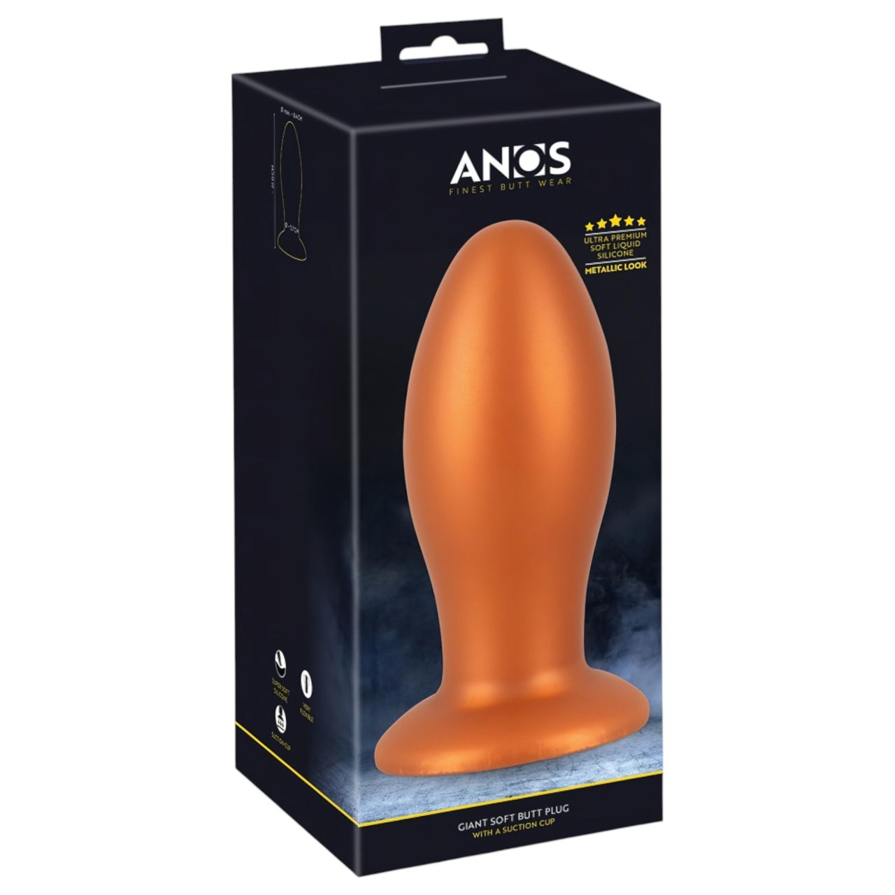 ANOS - nagy anál plug (narancs) ANOS - nagy anál plug (narancs)