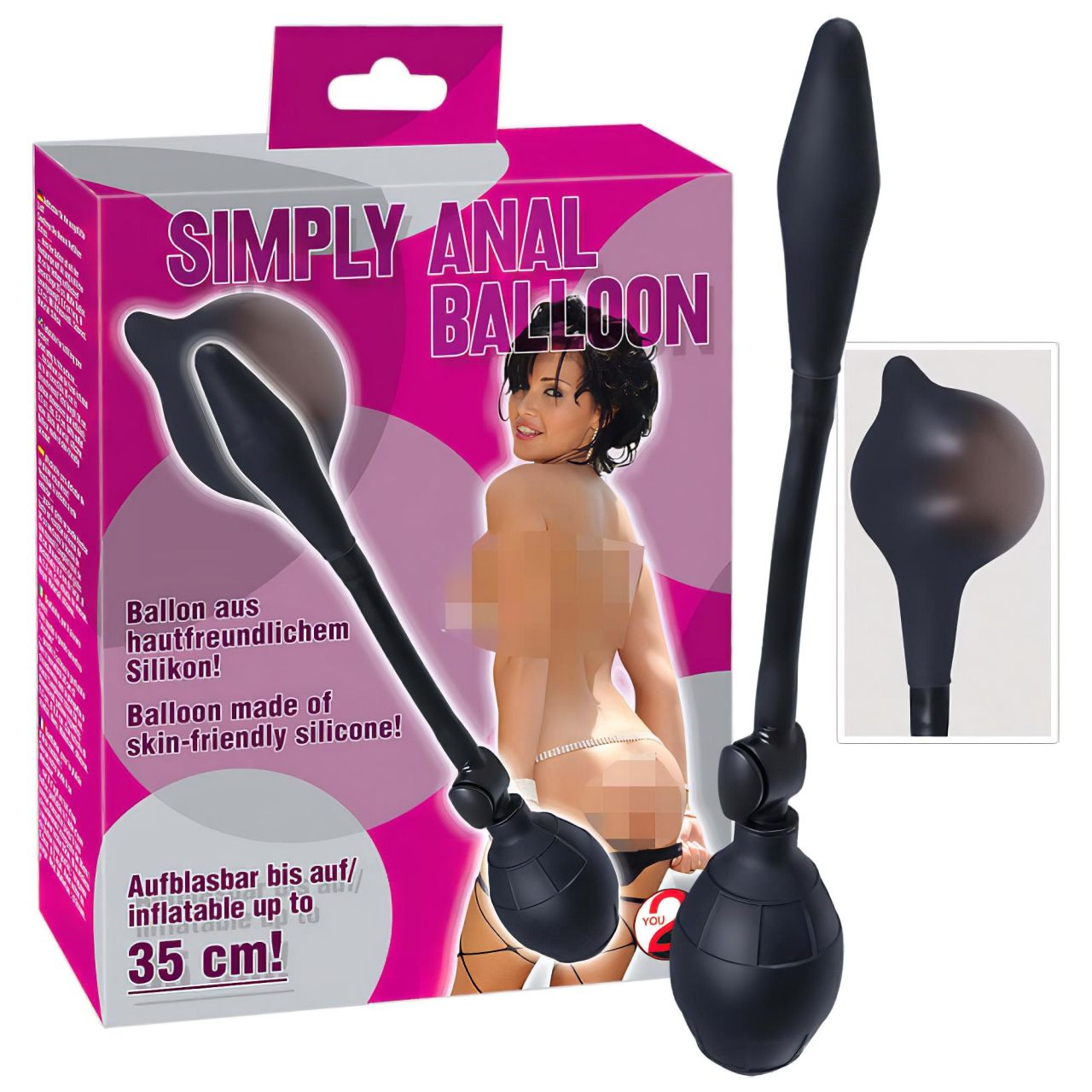You2Toys - pumpálható anál dildó (fekete) You2Toys - pumpálható anál dildó (fekete)