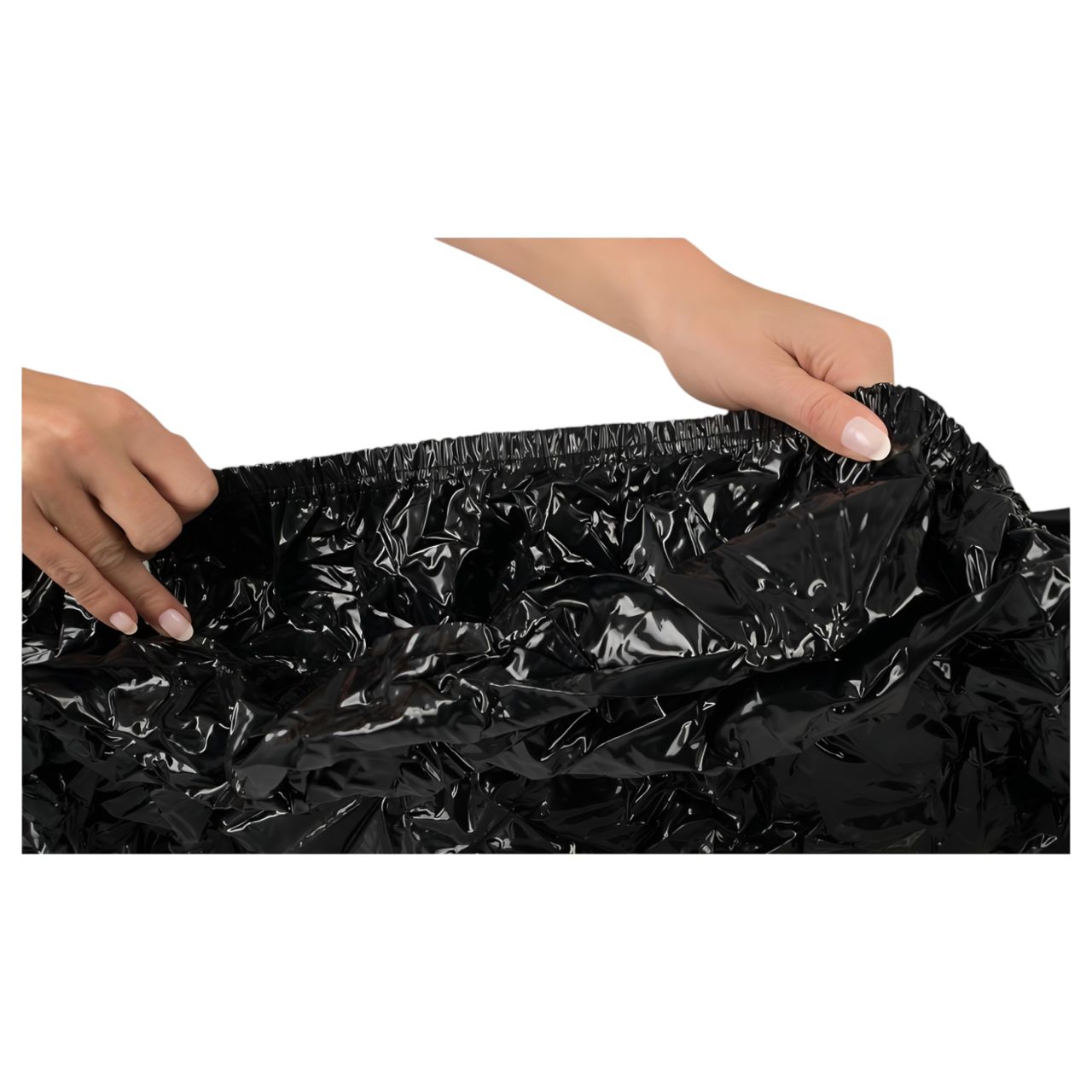 Fetish - lakk lepedő - gumis - 160x200 cm (fekete) Fetish - lakk lepedő - gumis - 160x200 cm (fekete)