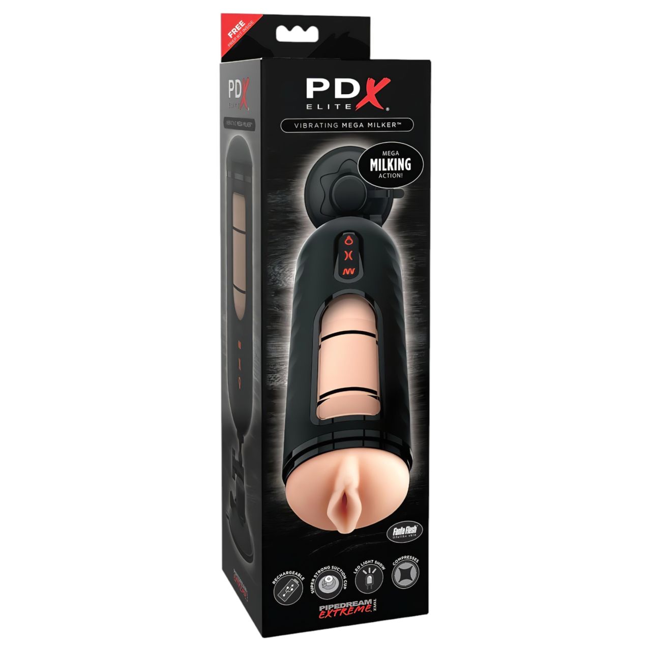 PDX Elite Mega Milker - vibráló, péniszfejő műpunci (fekete) PDX Elite Mega Milker - vibráló, péniszfejő műpunci (fekete)