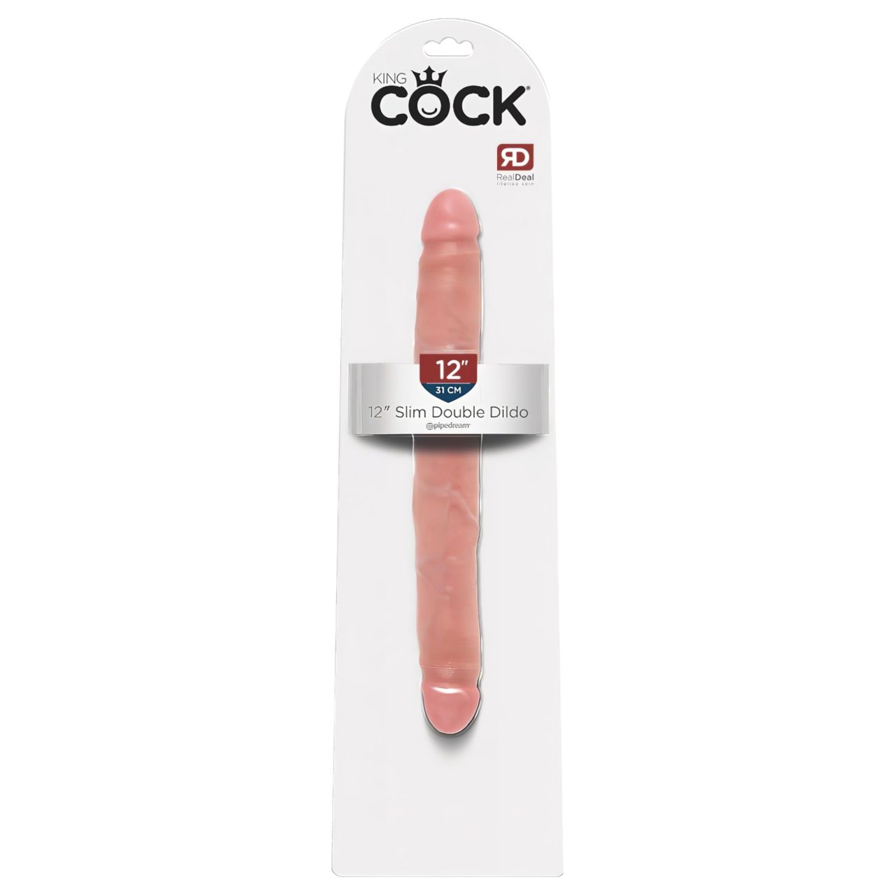 King Cock 12 Slim - élethű dupla dildó (31 cm, natúr) King Cock 12 Slim - élethű dupla dildó (31 cm, natúr)