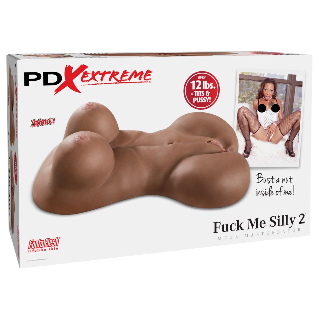 Pipedream Fuck Me Silly Sista - barna női torzó maszturbátor (5,7 kg)