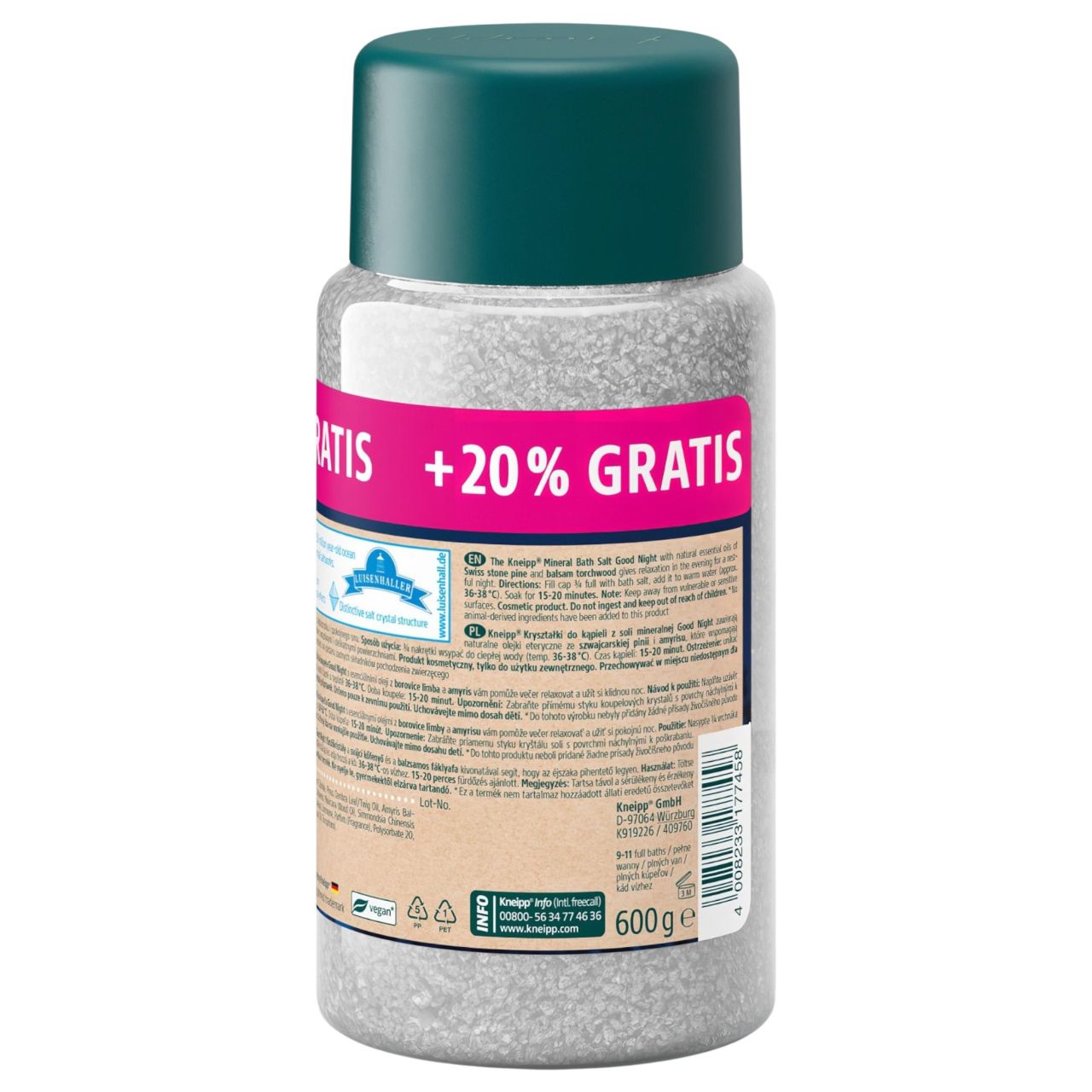 Kneipp fürdőkristály - jó éjszakát (600g) Kneipp fürdőkristály - jó éjszakát (600g)