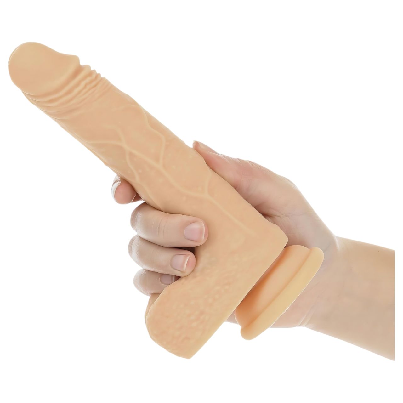 Naked Addiction Thrusting 7,5 - lökő vibrátor (19 cm, natúr) Naked Addiction Thrusting 7,5 - lökő vibrátor (19 cm, natúr)