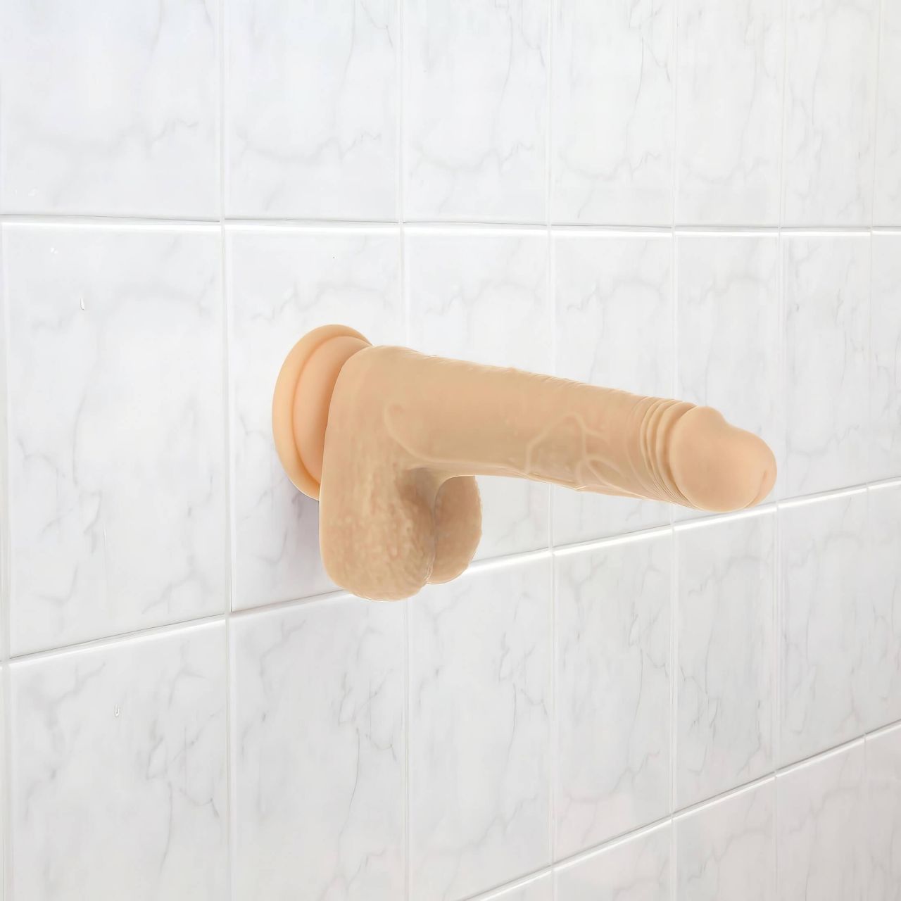 Naked Addiction Thrusting 7,5 - lökő vibrátor (19 cm, natúr) Naked Addiction Thrusting 7,5 - lökő vibrátor (19 cm, natúr)