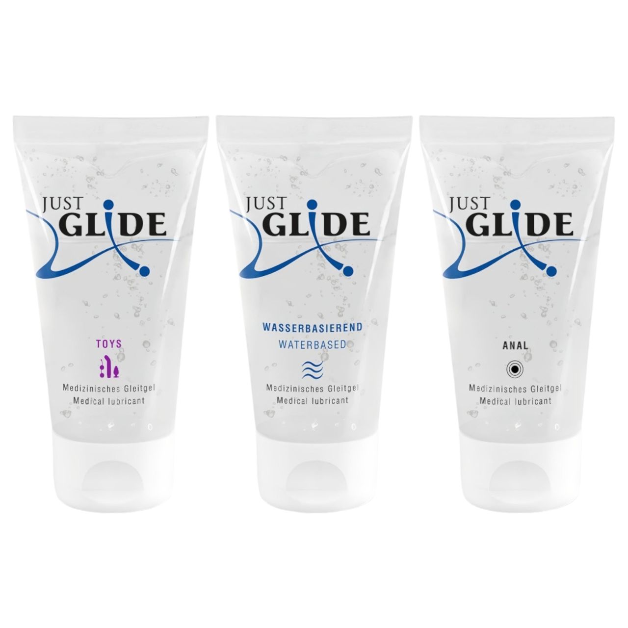Just Glide síkosító szett (3x50 ml) Just Glide síkosító szett (3x50 ml)