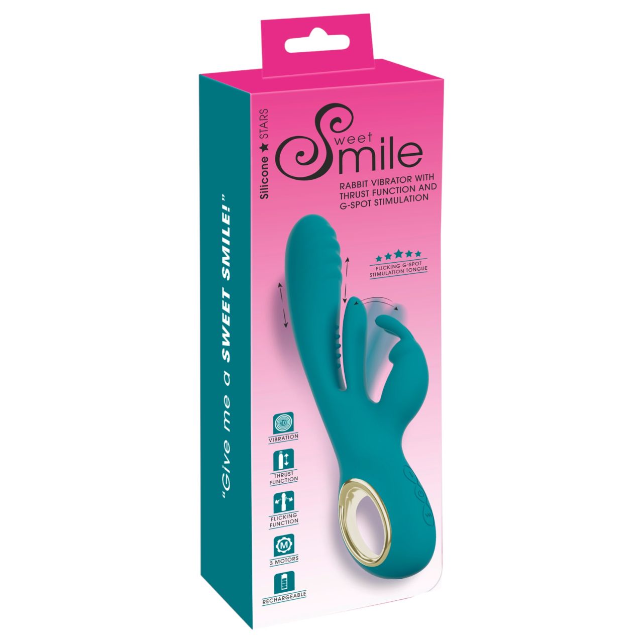 Smile - lökő, G-pont és csiklóizgató vibrátor (zöld) Smile - lökő, G-pont és csiklóizgató vibrátor (zöld)