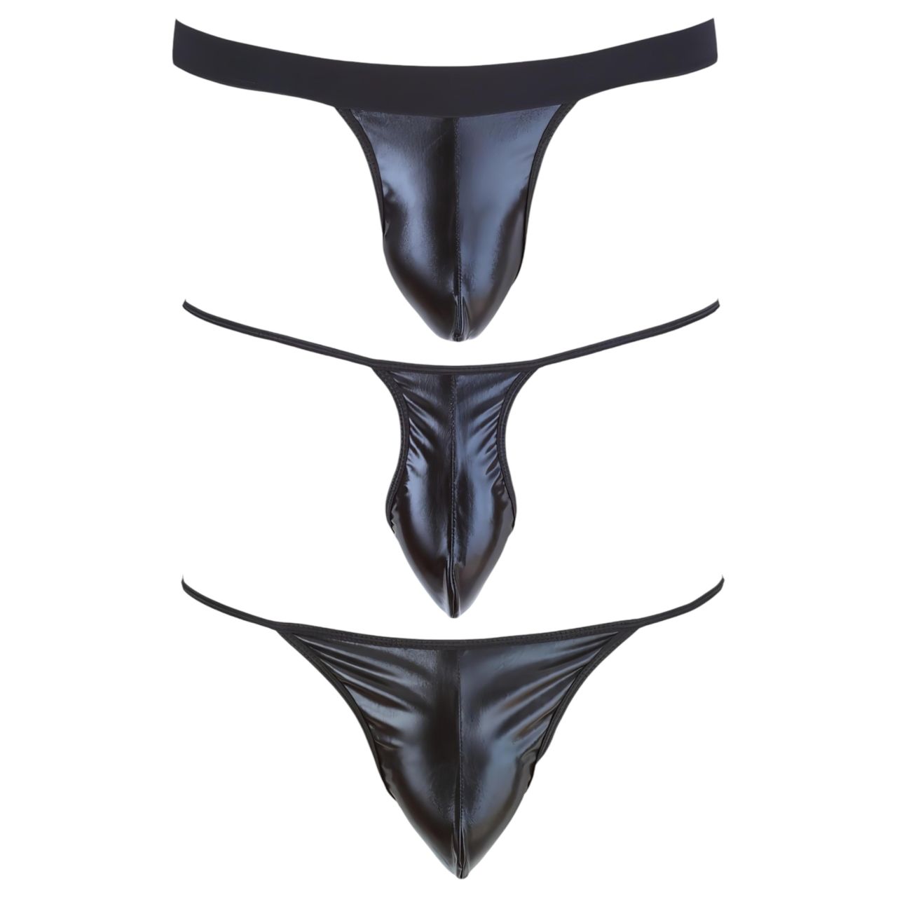 Svenjoyment - 3 részes fekete férfi tanga szett (S-L) Svenjoyment - 3 részes fekete férfi tanga szett (S-L)
