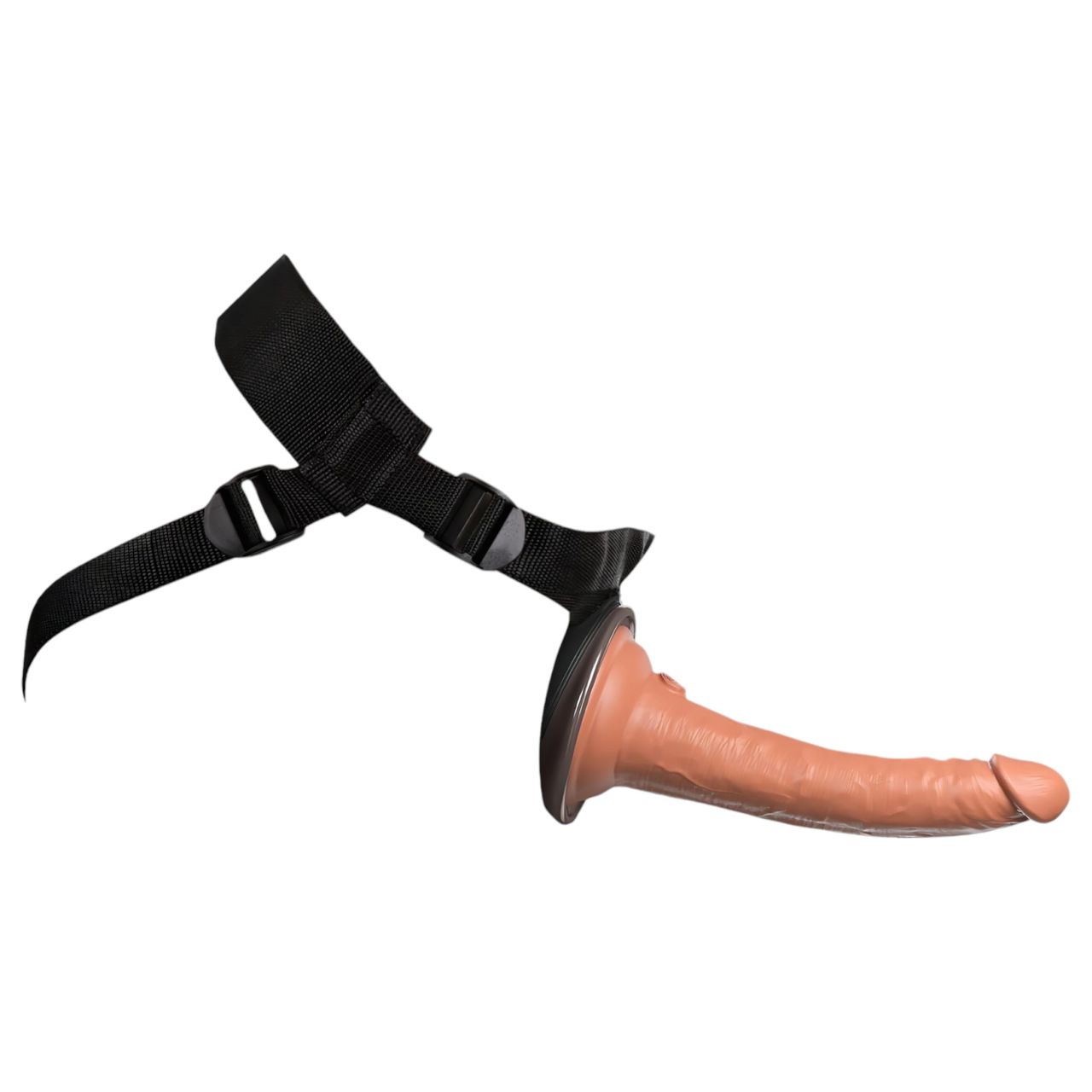 King Cock Elite Comfy - felcsatolható dildó hámmal (sötét natúr) King Cock Elite Comfy - felcsatolható dildó hámmal (sötét natúr)