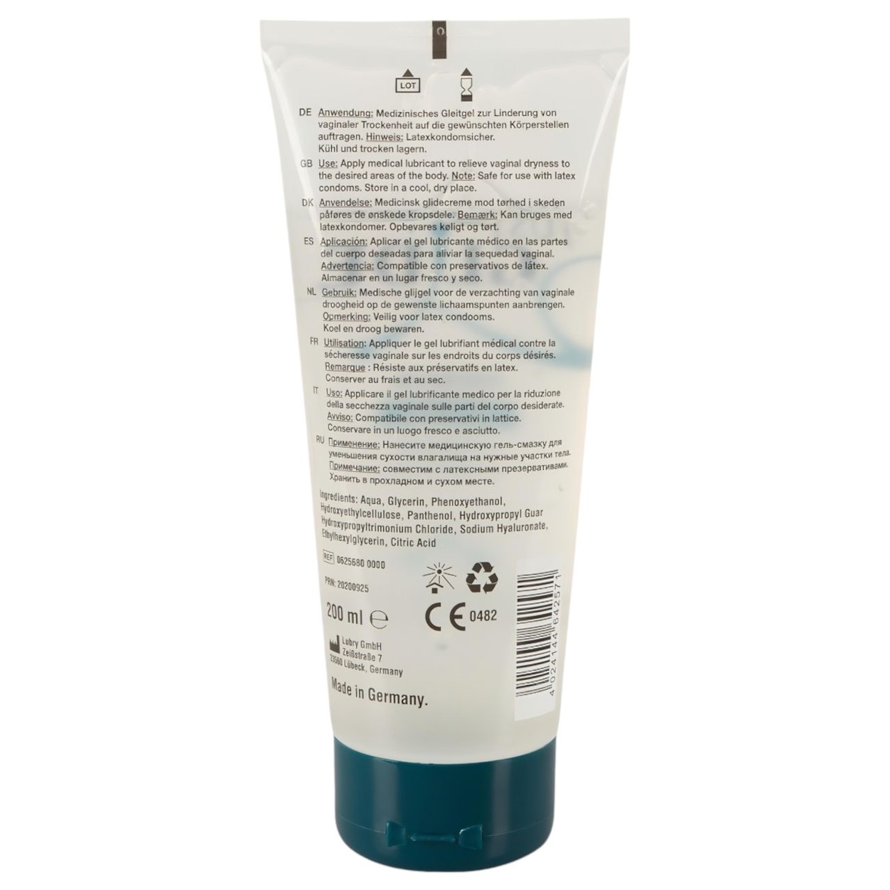 Just Glide Premium Original - vegán, vízbázisú síkosító (200 ml)